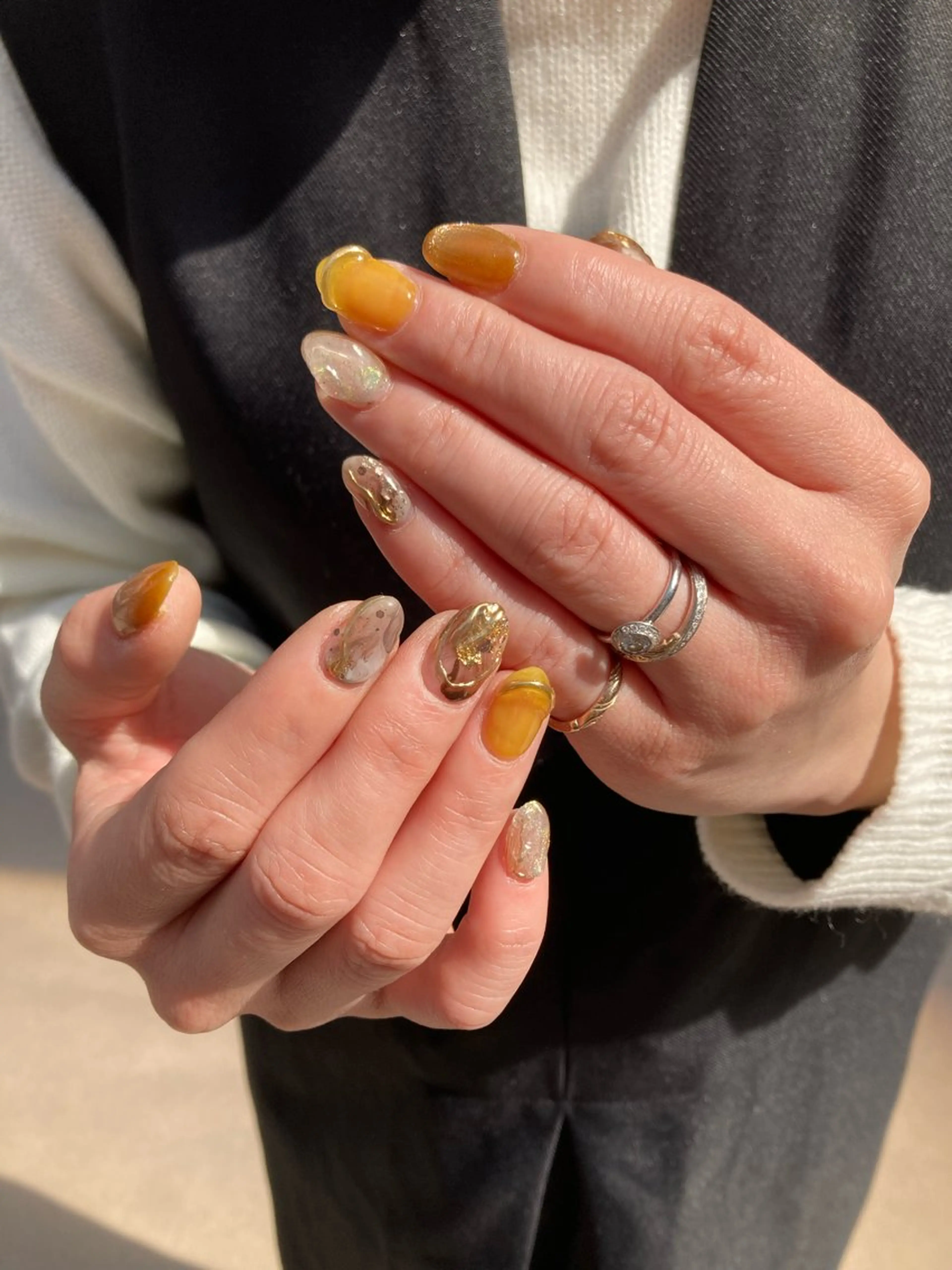 ネイル ニュアンスネイル Nail salon Chouette所属・津田 真実のネイルデザイン