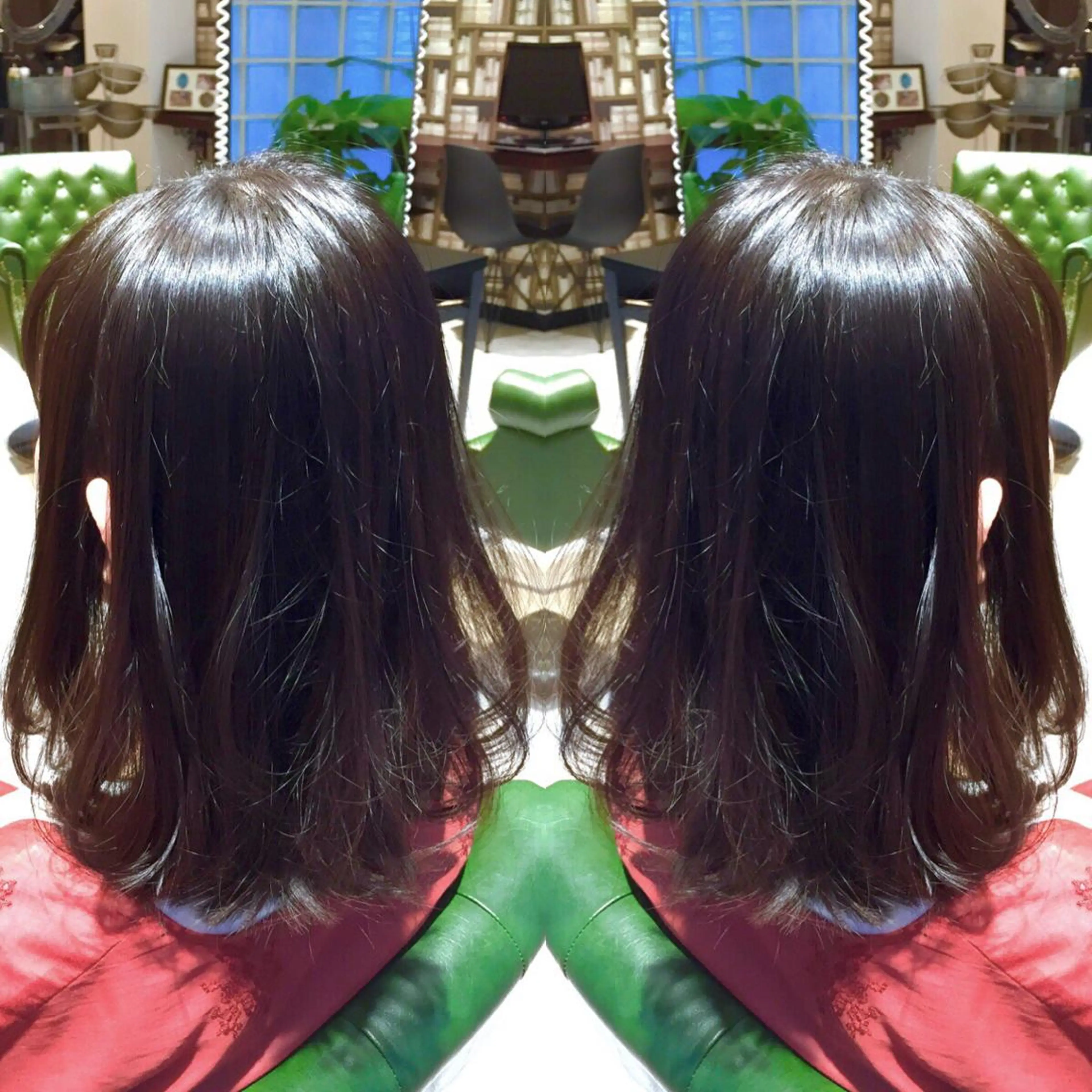 ミディアム カラー パーマ ヘアアレンジ 縮毛矯正 トリートメント tocca所属・毎月通える価格♪ 杉本真基のヘアスタイル