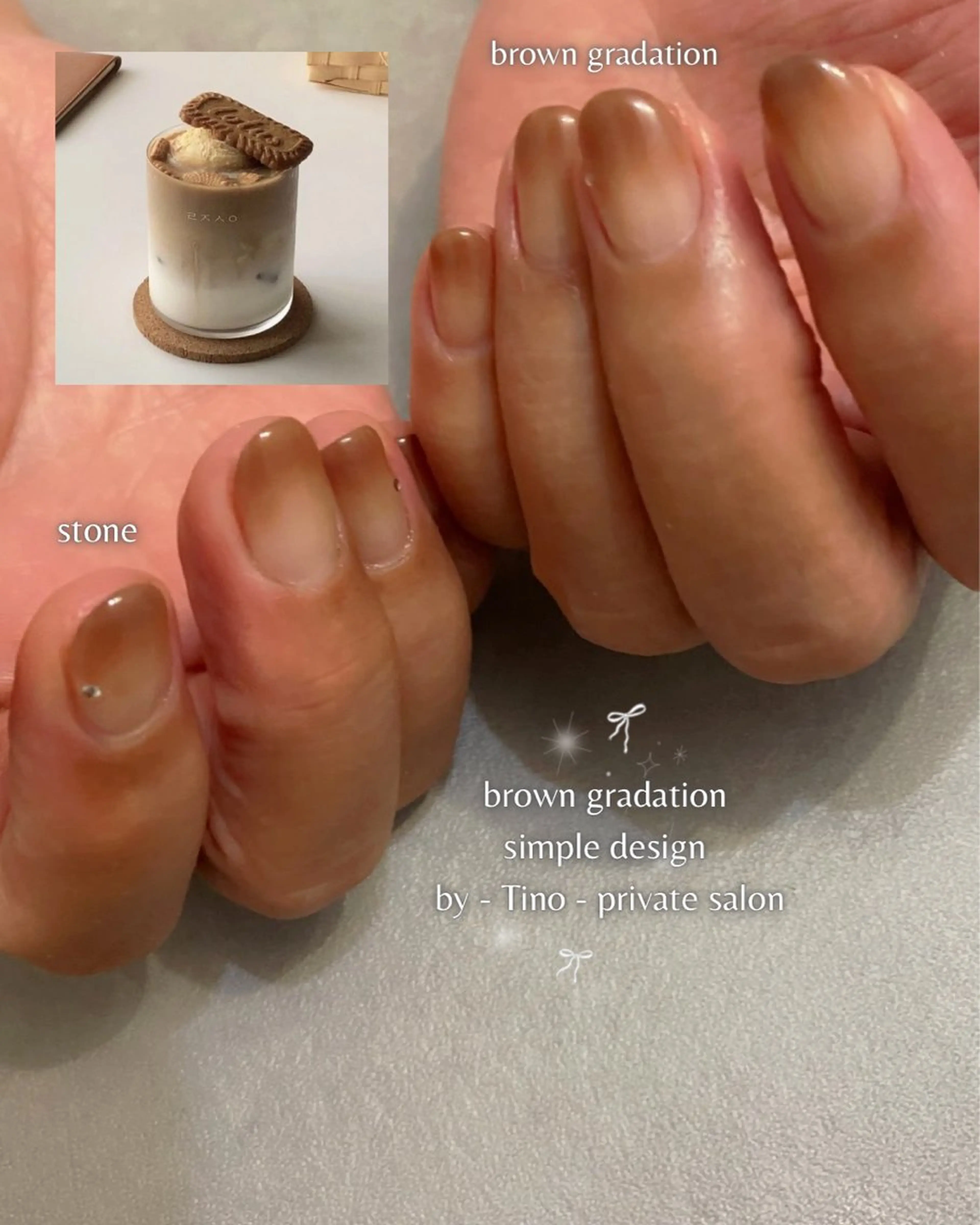 ネイル ブラウン ハンドネイル nailsalon - Tino -のネイルデザイン