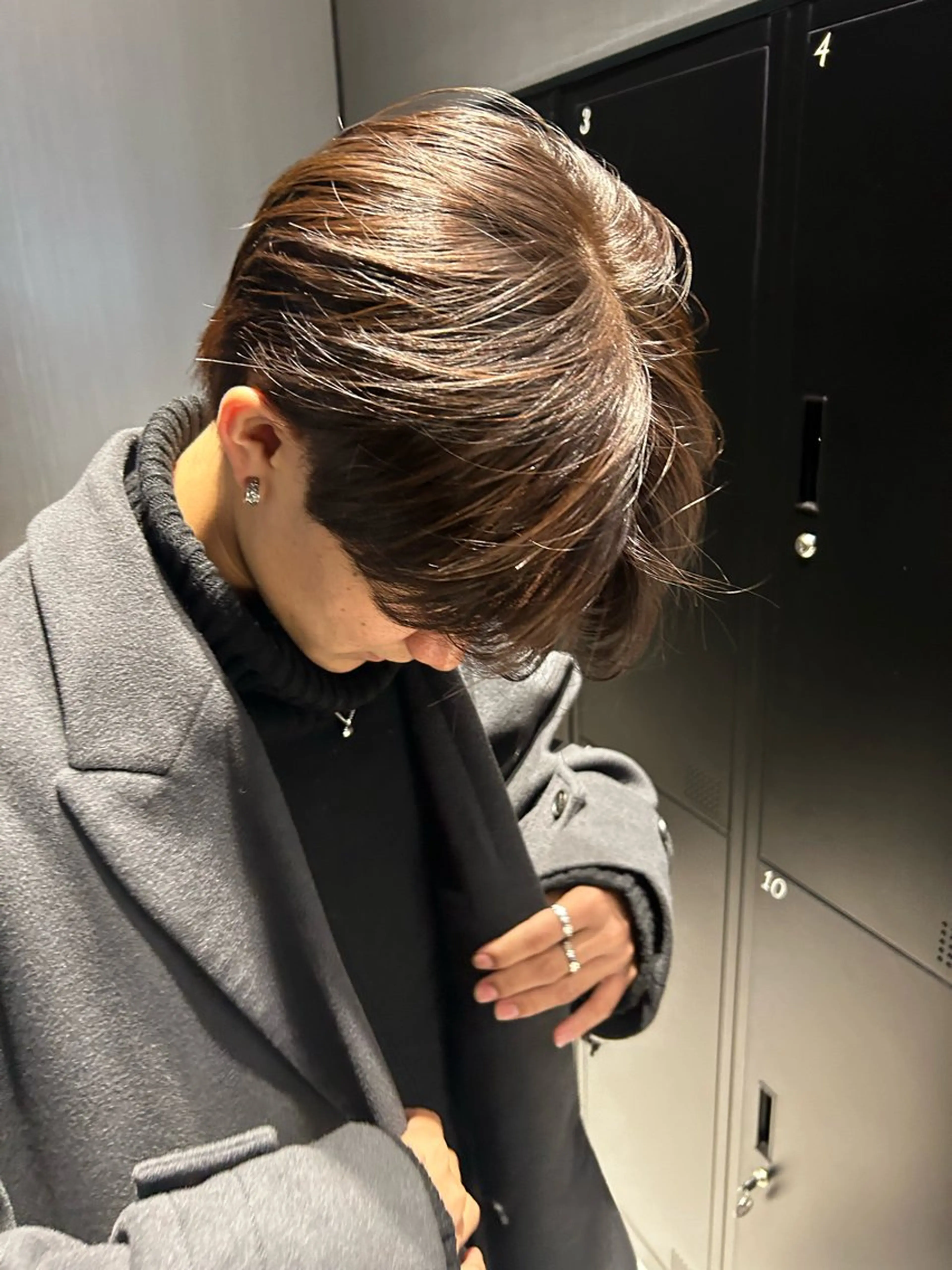 ショート カラー メンズ ブラウンカラー 透明感カラー ヘアカラー トリートメント 近藤 ちかのヘアスタイル