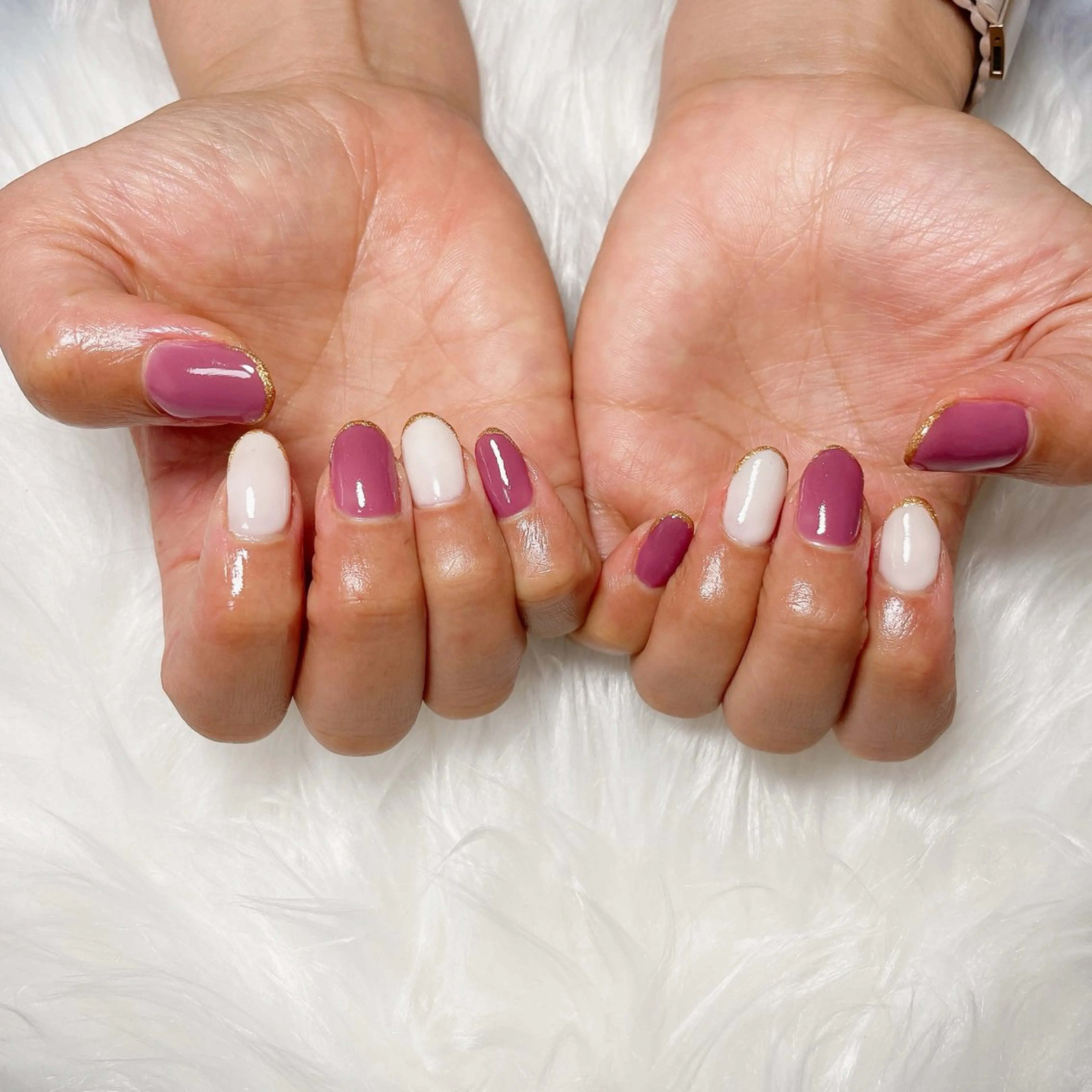 ネイル フレンチネイル ピンク nailsalon Rinのネイルデザイン