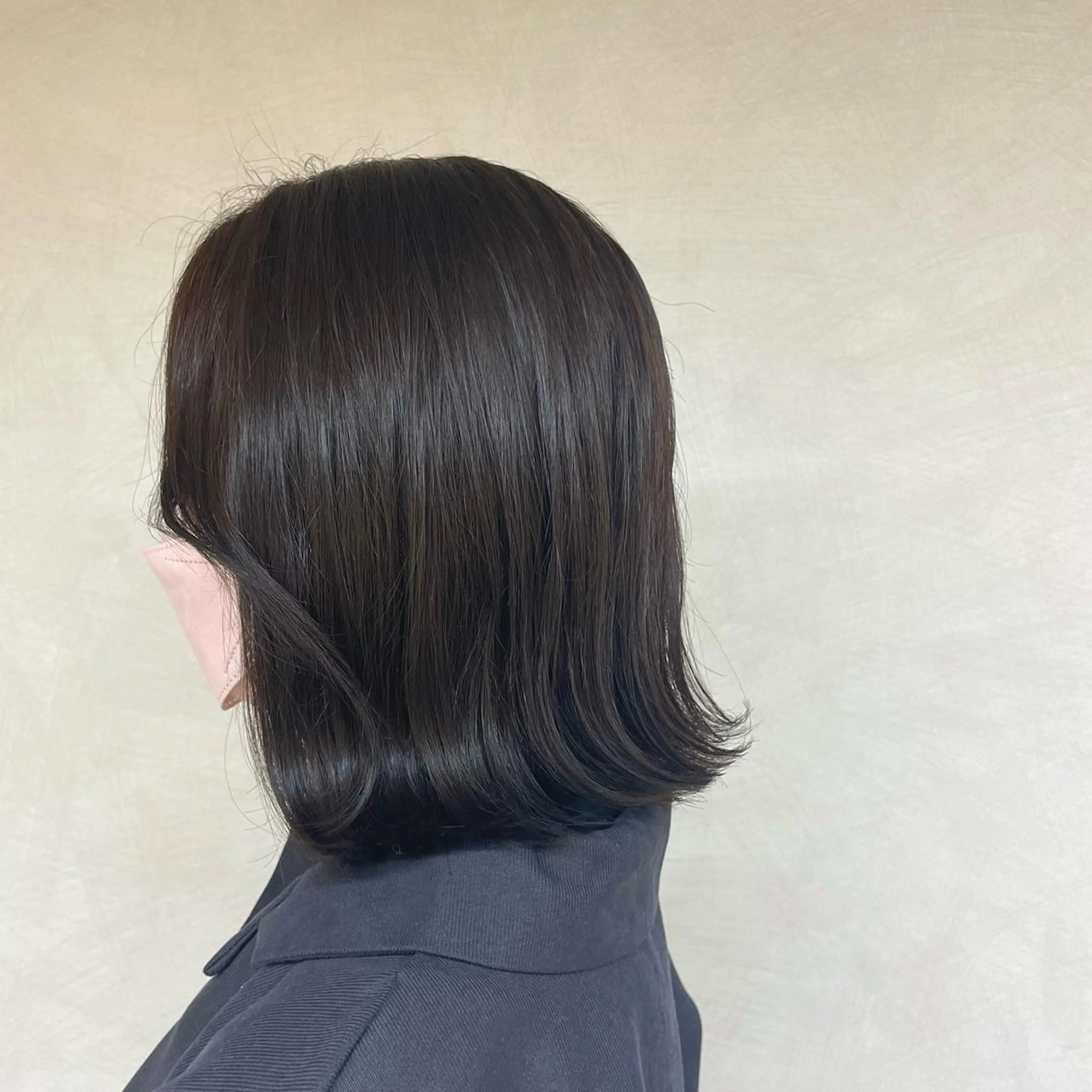 ミディアム カラー ブリーチ ブリーチなしカラー カット ヘアカラー 韓国/透明感カラー さなのヘアスタイル