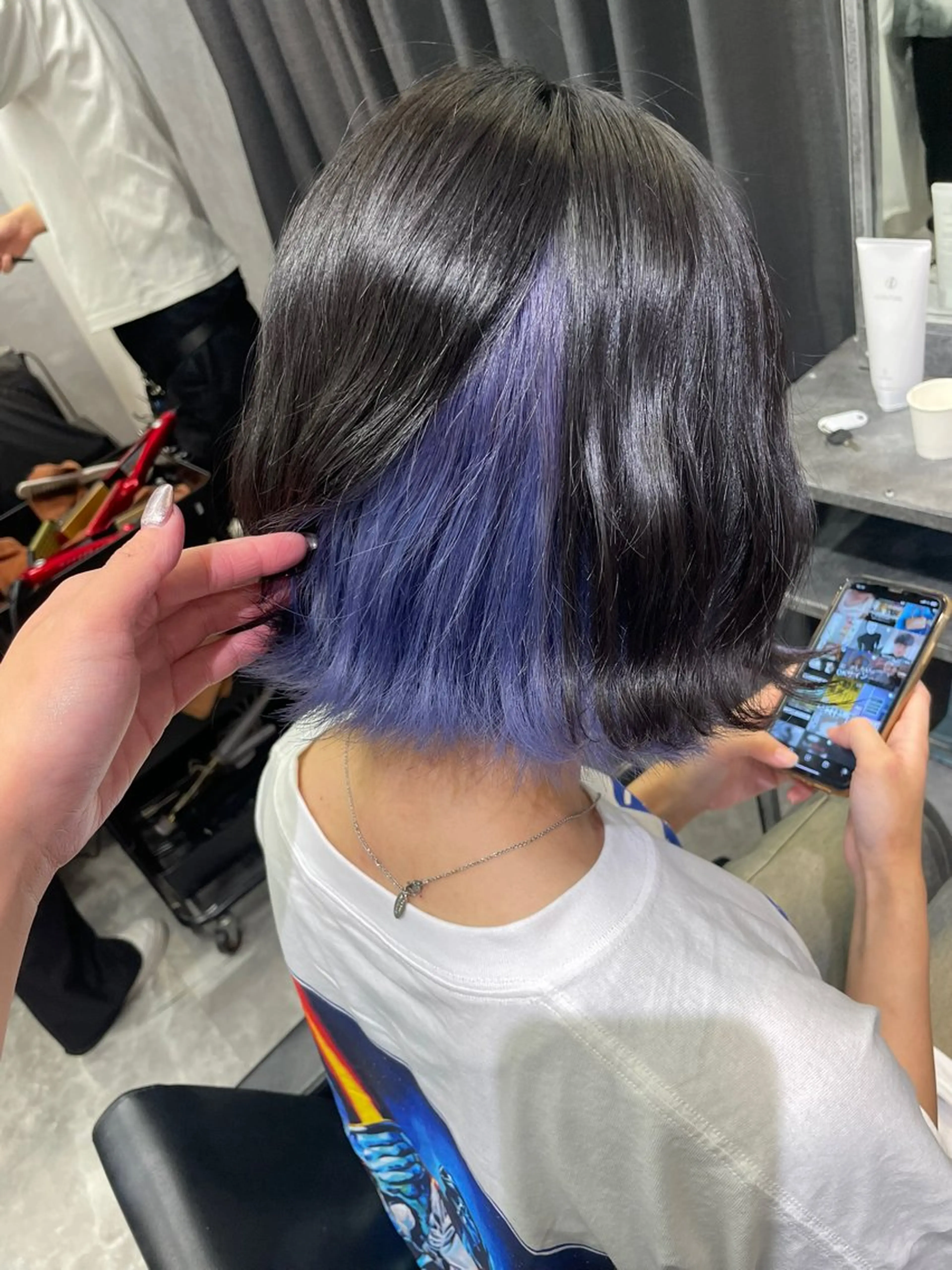 ミディアム ヘアカラー mimiiy fukaのヘアスタイル