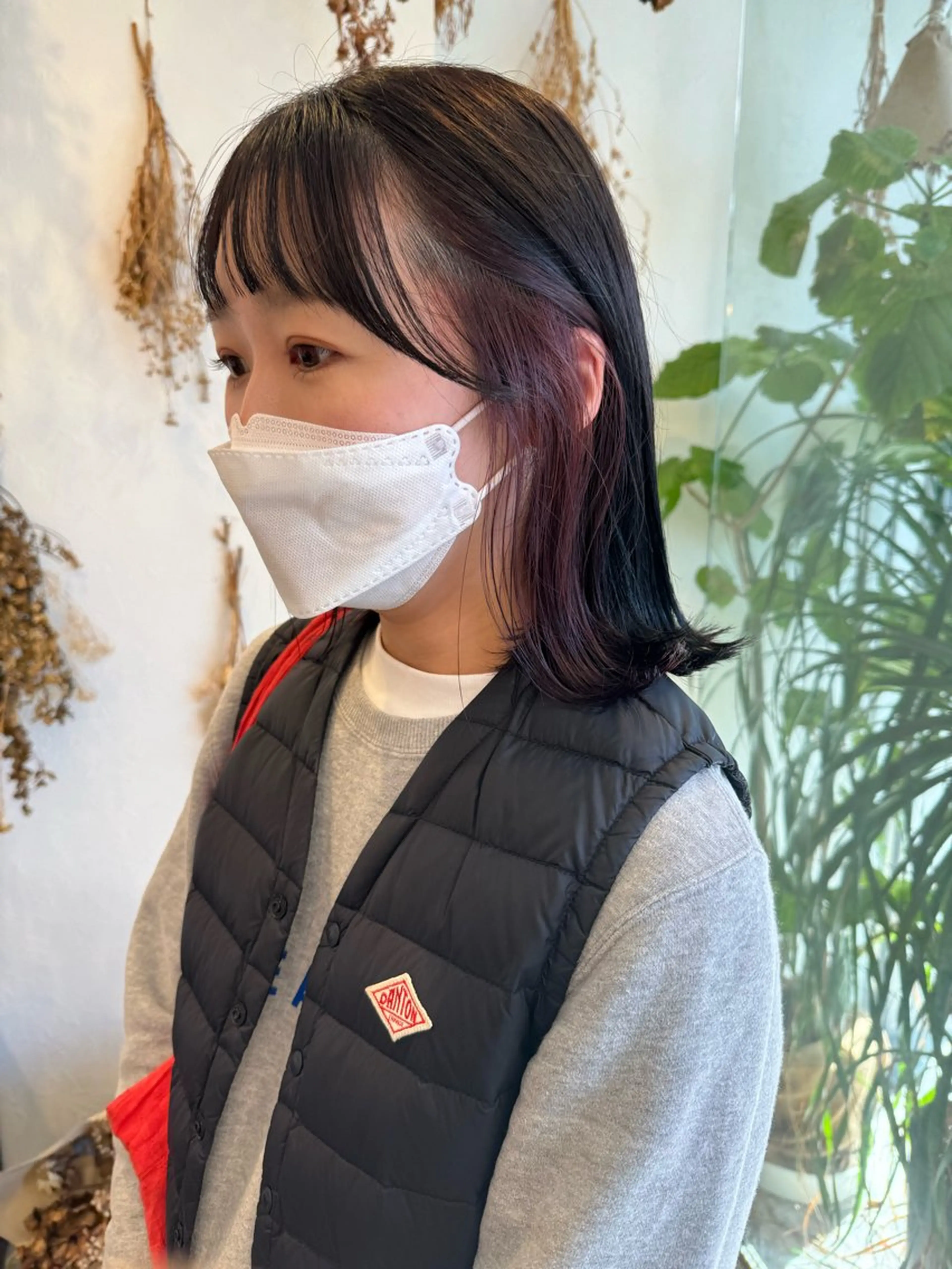 ミディアム カラー 黒髪 ブラウンカラー インナーカラー レッドカラー レッドブラウン ヘアカラー m ā l o.🌷 サカモトマイコのヘアスタイル