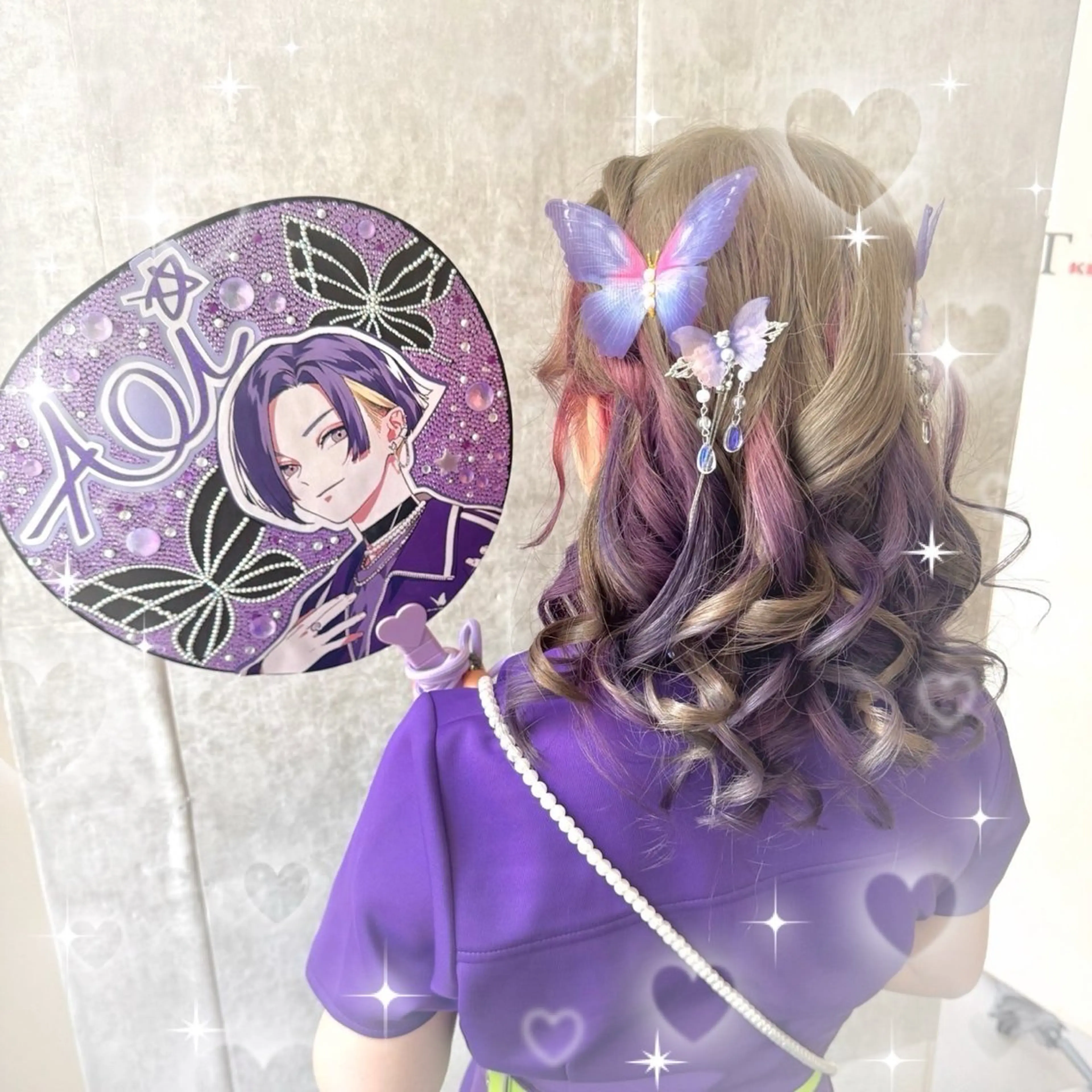 セミロング ヘアアレンジ 推し活ヘア🎀カラー /横浜/しほ🧸👑のヘアスタイル