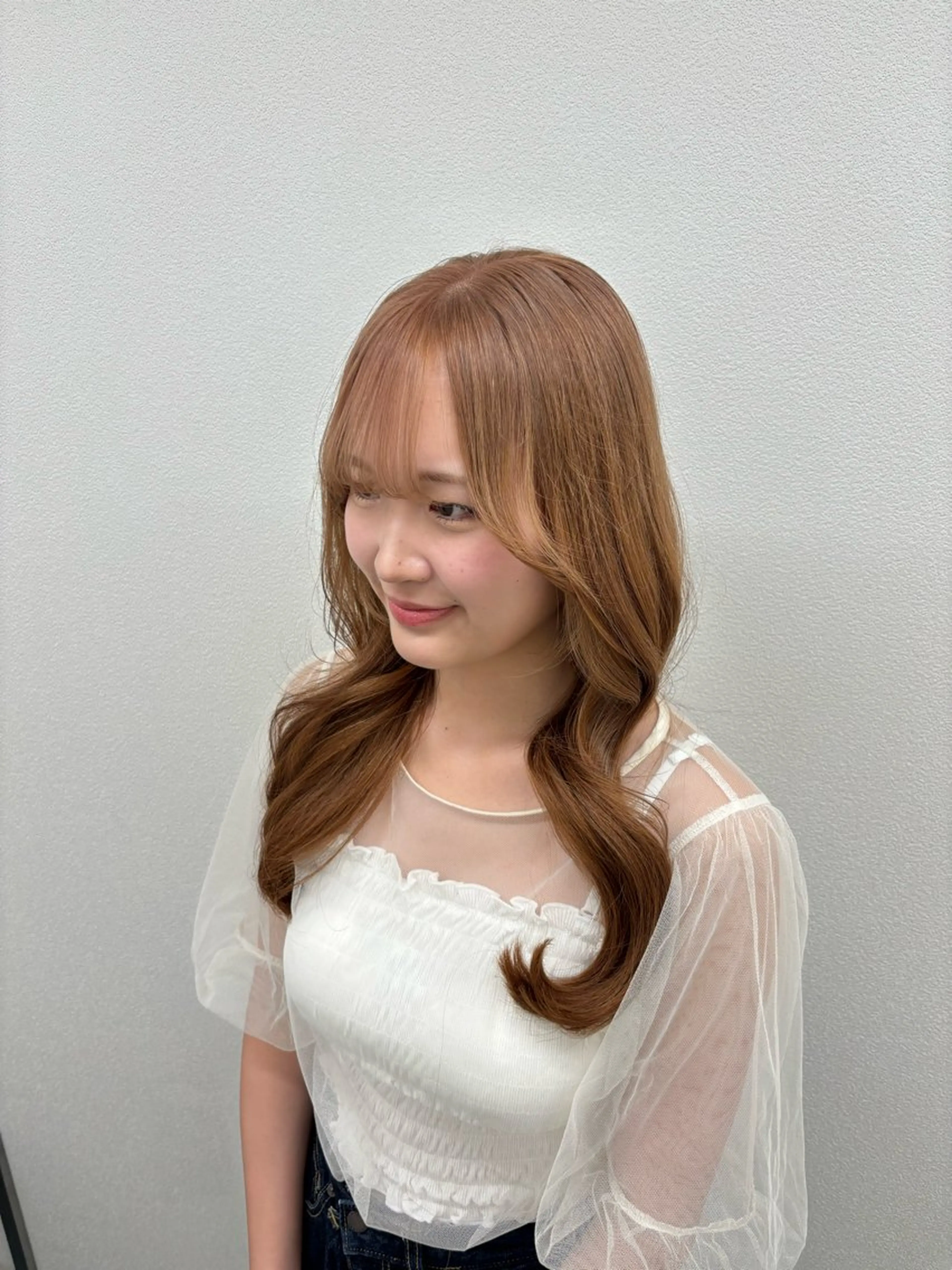 ロング カラー ヘアカラー ヘッドスパ ヘアセット 透明感ハイトーン☁️ 斗和🫧天神のヘアスタイル