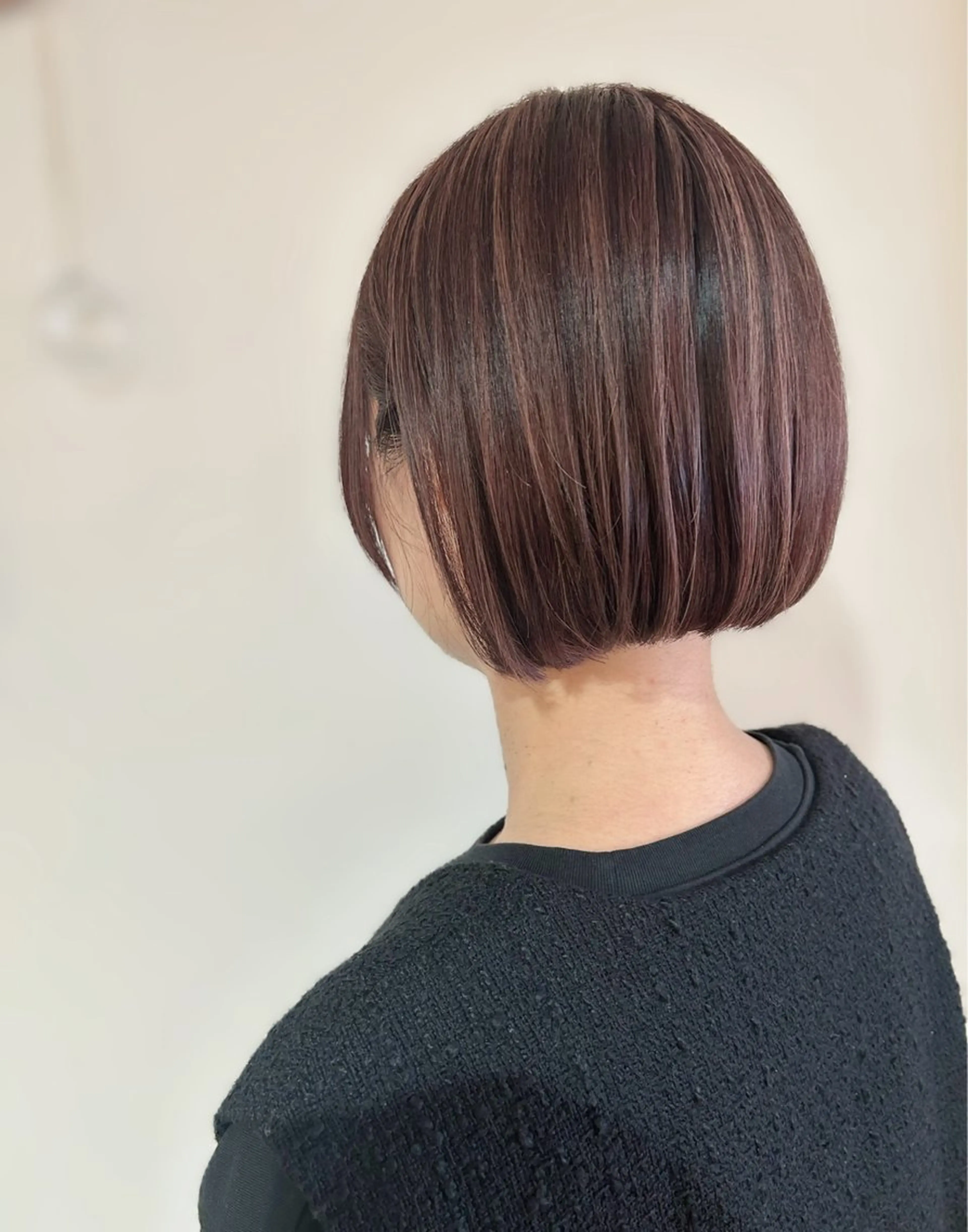 ショート カラー ブラウンカラー ハイライトカラー ピンクカラー ピンクブラウン ボブ カット ヘアカラー トリートメント Halo 長居店 "ROKI"のヘアスタイル