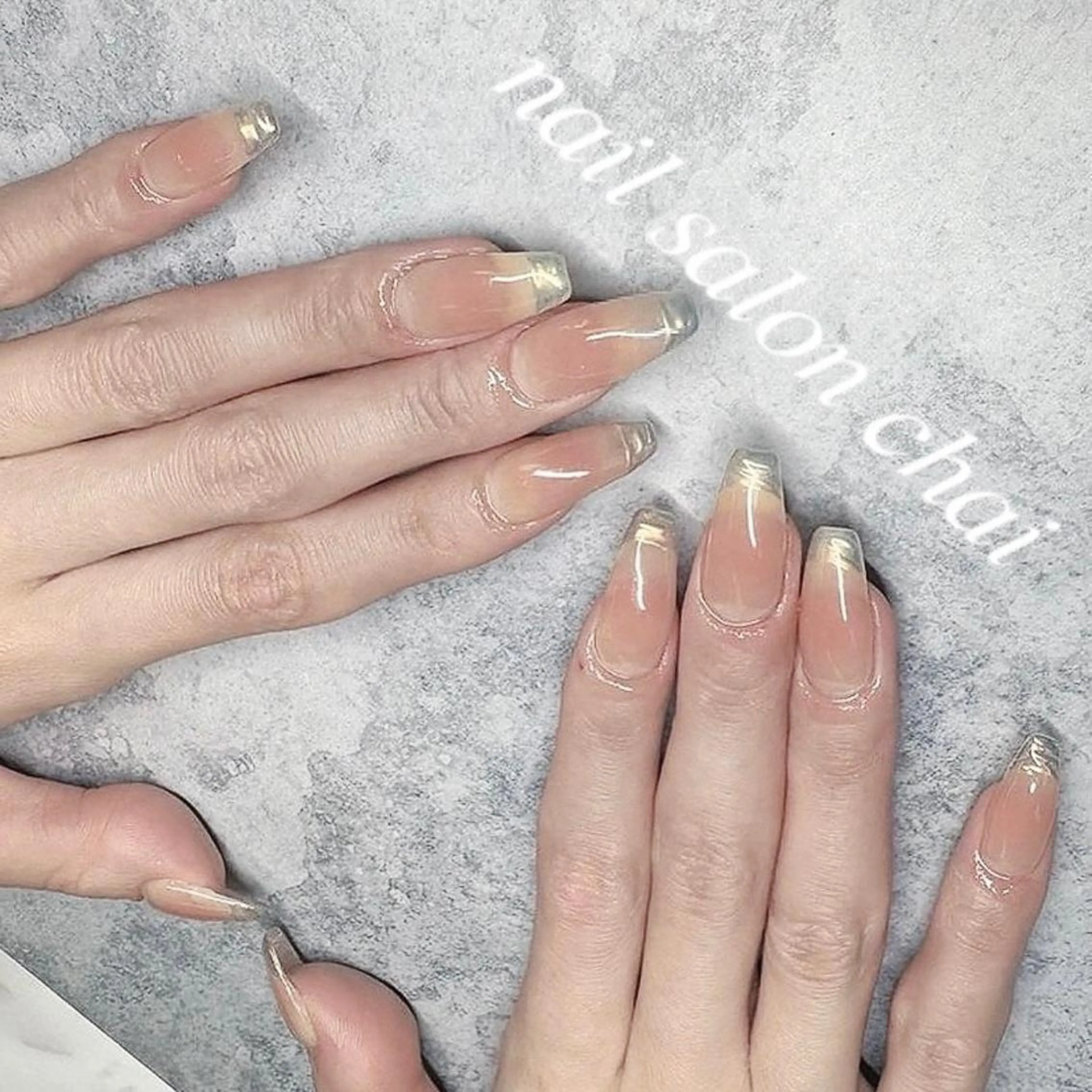 ネイル チークネイル フレンチネイル ミラーネイル ハンドネイル フットネイル nail salon chai 上本町のネイルデザイン
