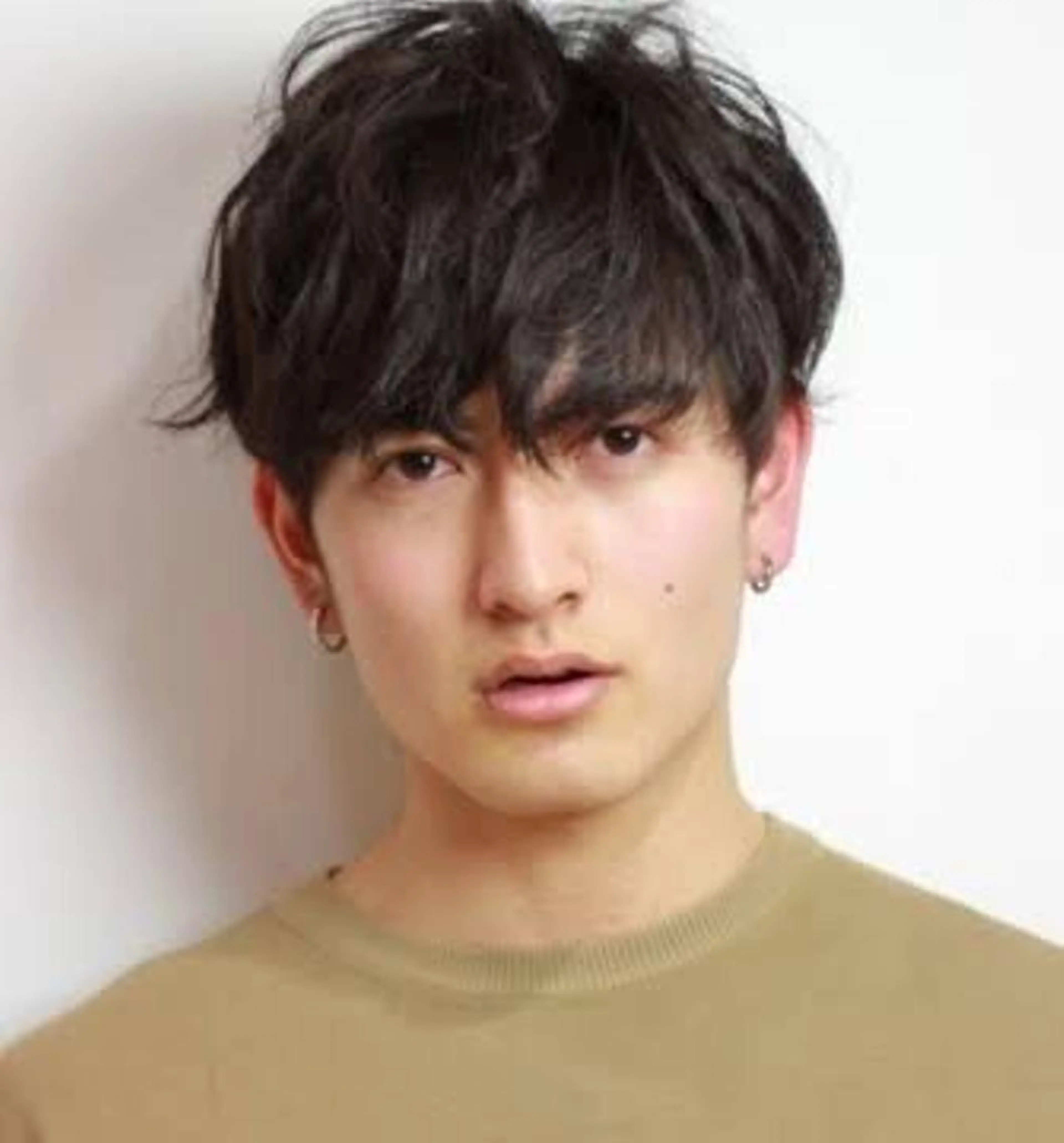 ミディアム カラー メンズ ブリーチ&似合せボブ 田中寛十のヘアスタイル