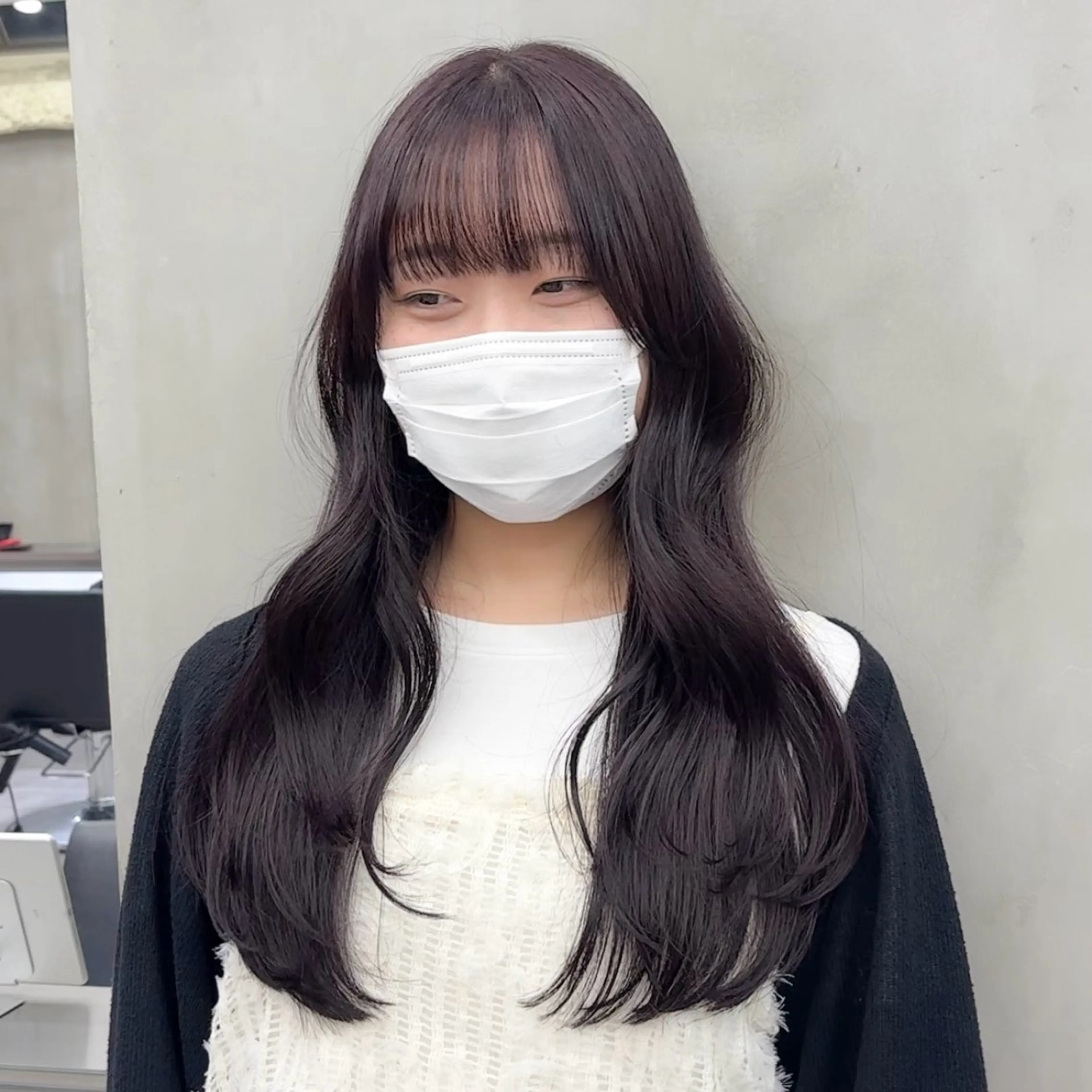 ロング カラー ブリーチ ブラウンカラー ラベンダーカラー ヘアカラー The Path ARENのヘアスタイル