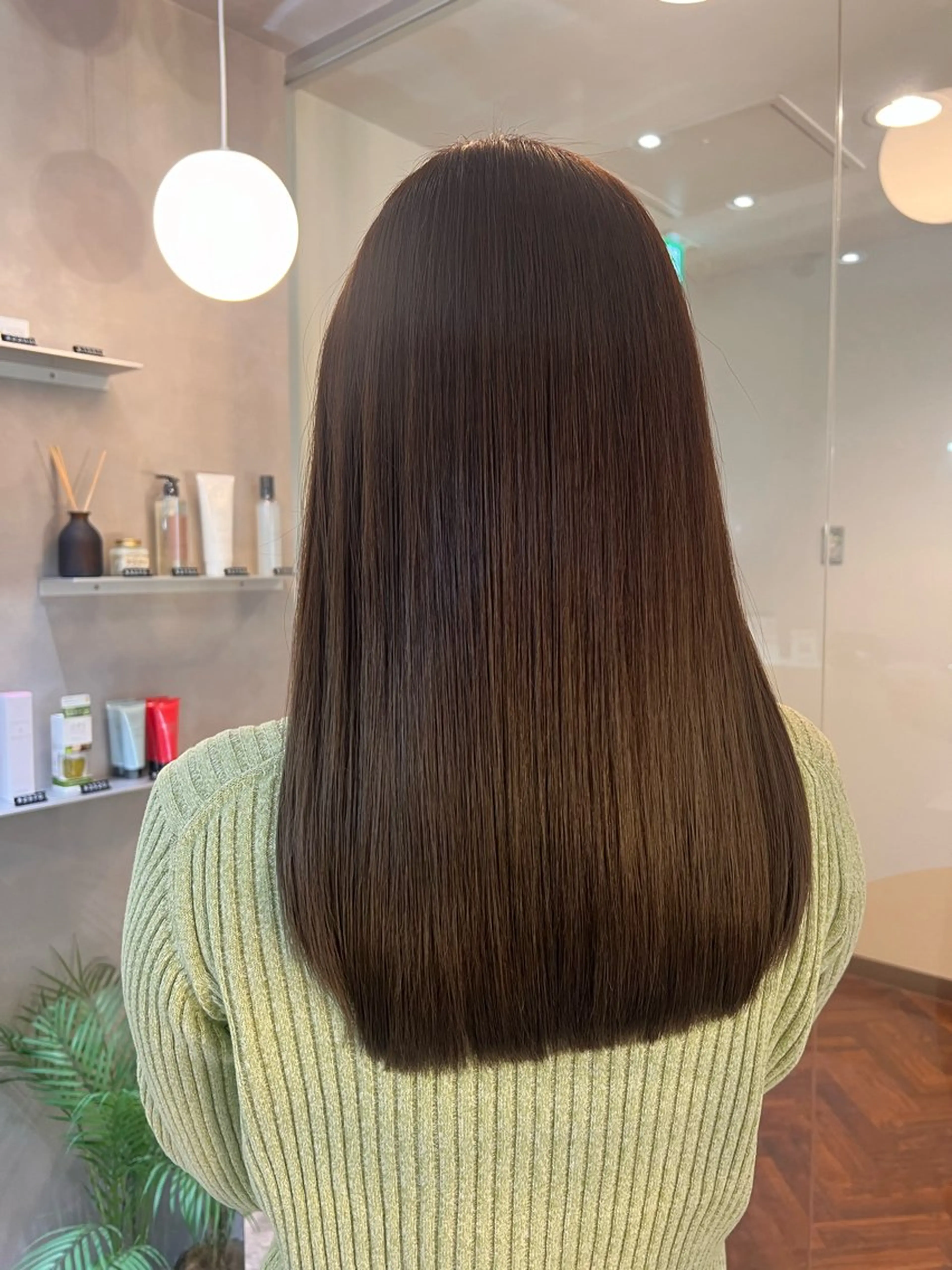 セミロング カラー ベージュカラー オリーブベージュ 髪質改善 トリートメント カット ヘアカラー トリートメント 💎透明感カラー/ 韓国ヘア💎KANAのヘアスタイル