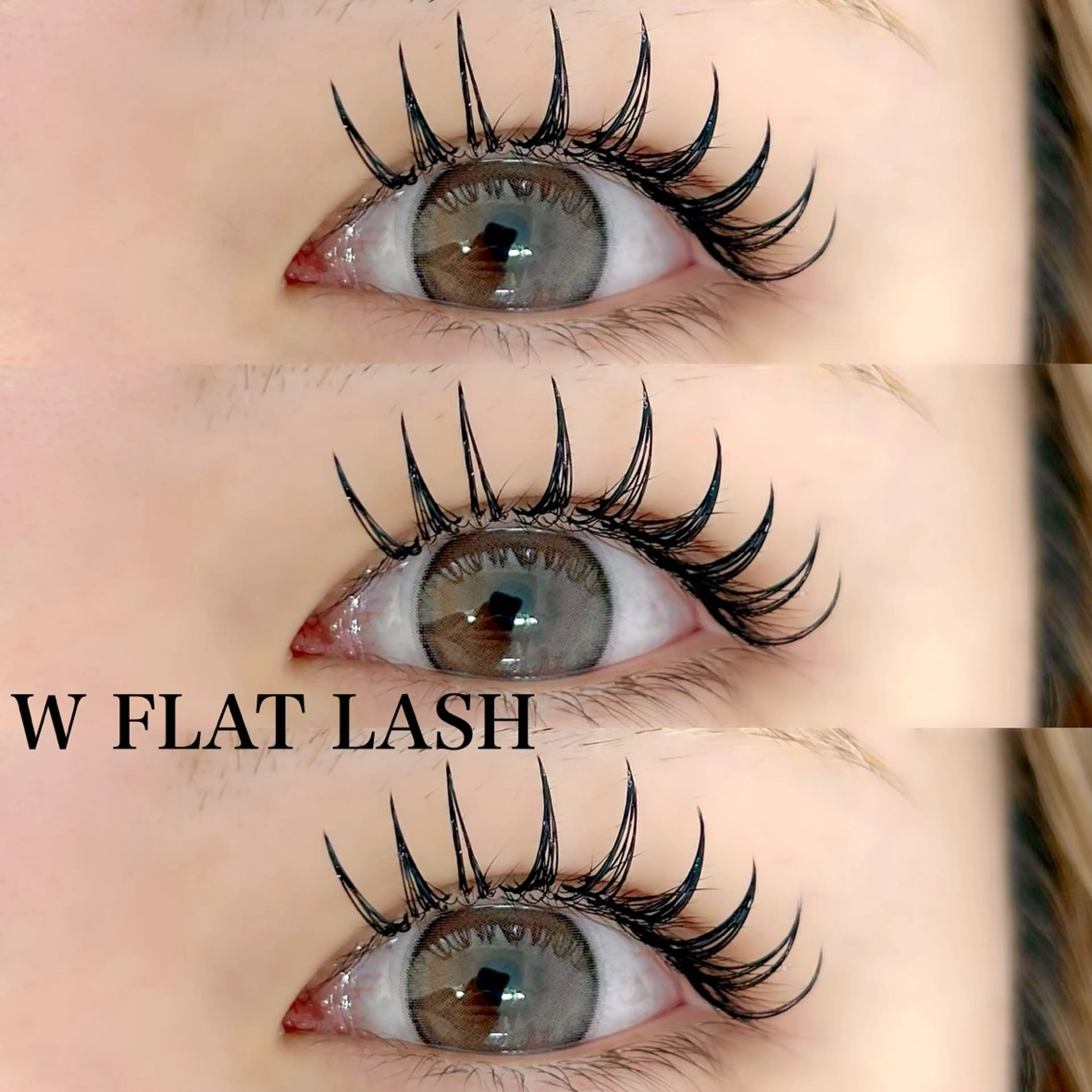 マツエク・マツパ フラットラッシュ 韓国風マツエク マツエク アトリエFAM所属・アイラッシュ アトリエFAMのマツエク・マツパデザイン