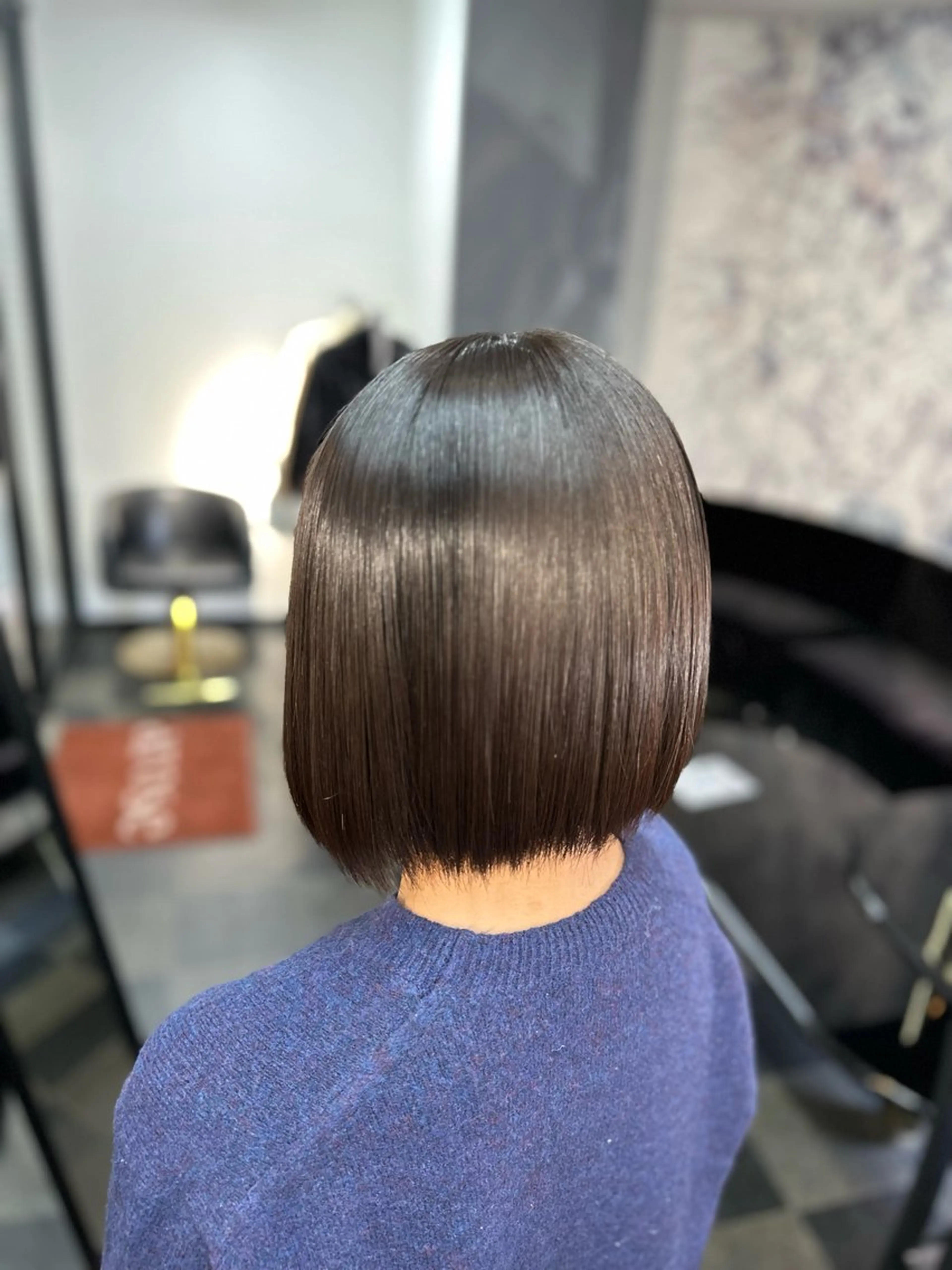 ミディアム カット 縮毛矯正 池田 亮雅のヘアスタイル