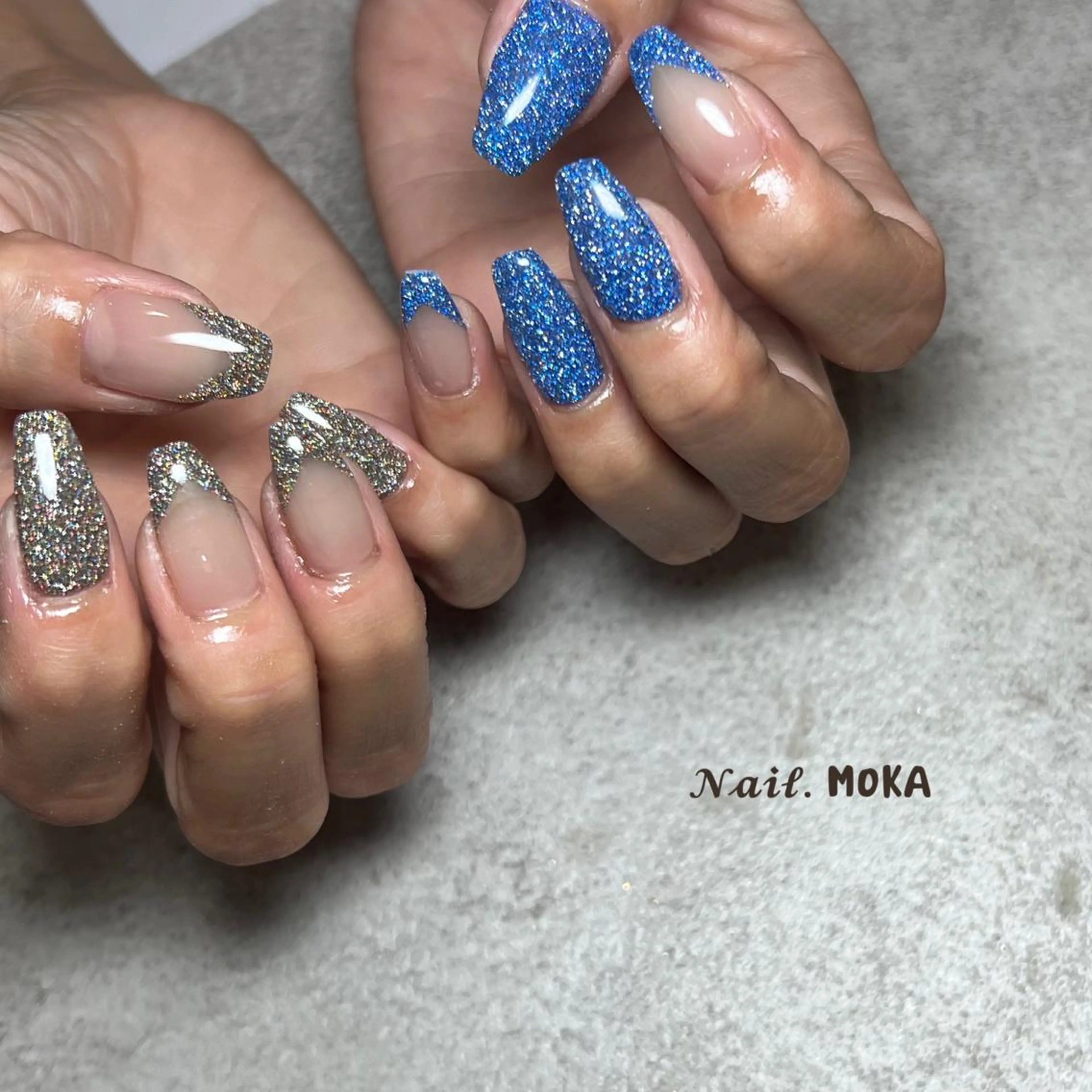 ネイル フラッシュネイル ハンドネイル nail salon MOKAのネイルデザイン