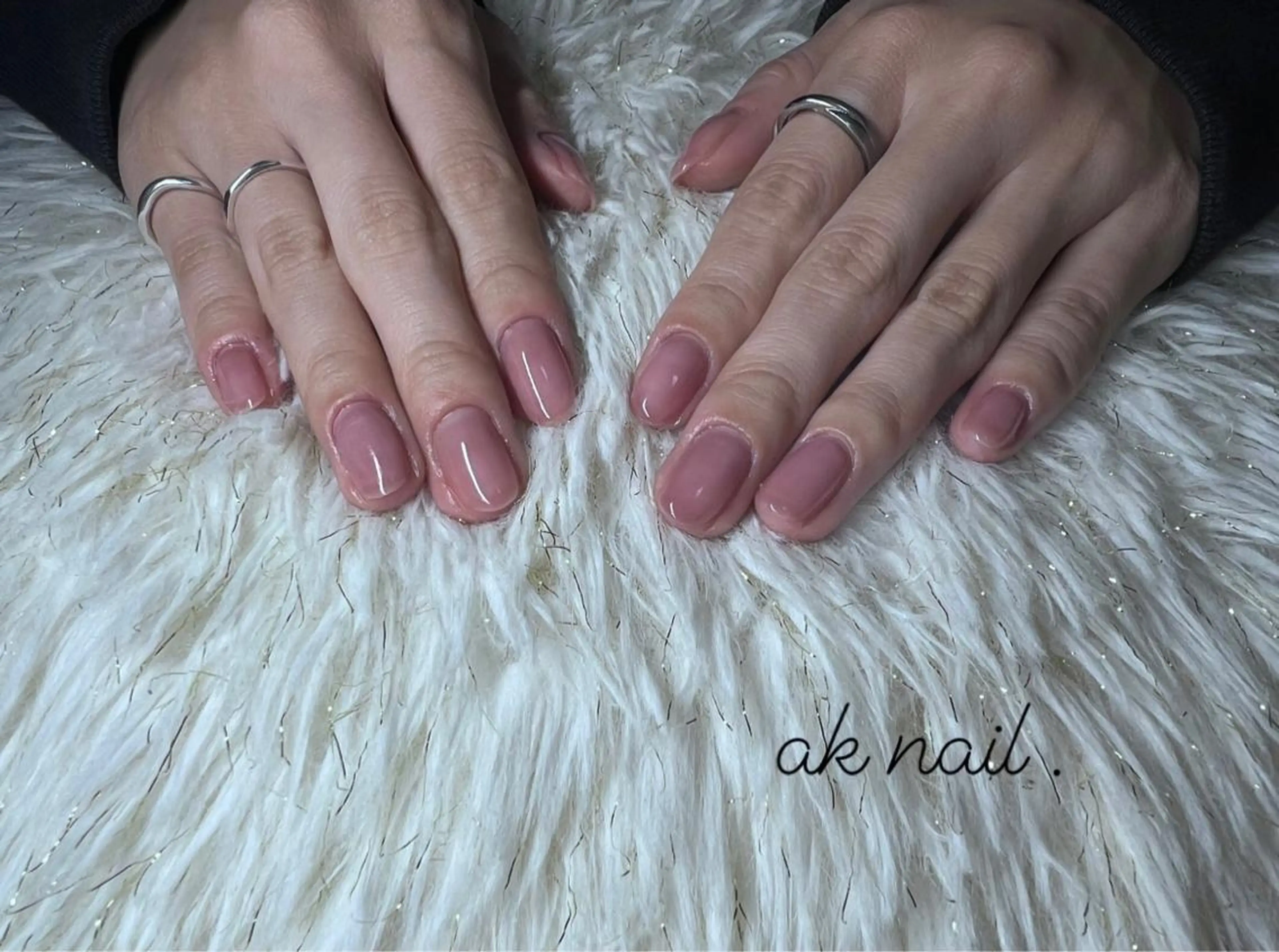 ショート ネイル ワンカラーネイル ak nail .のネイルデザイン