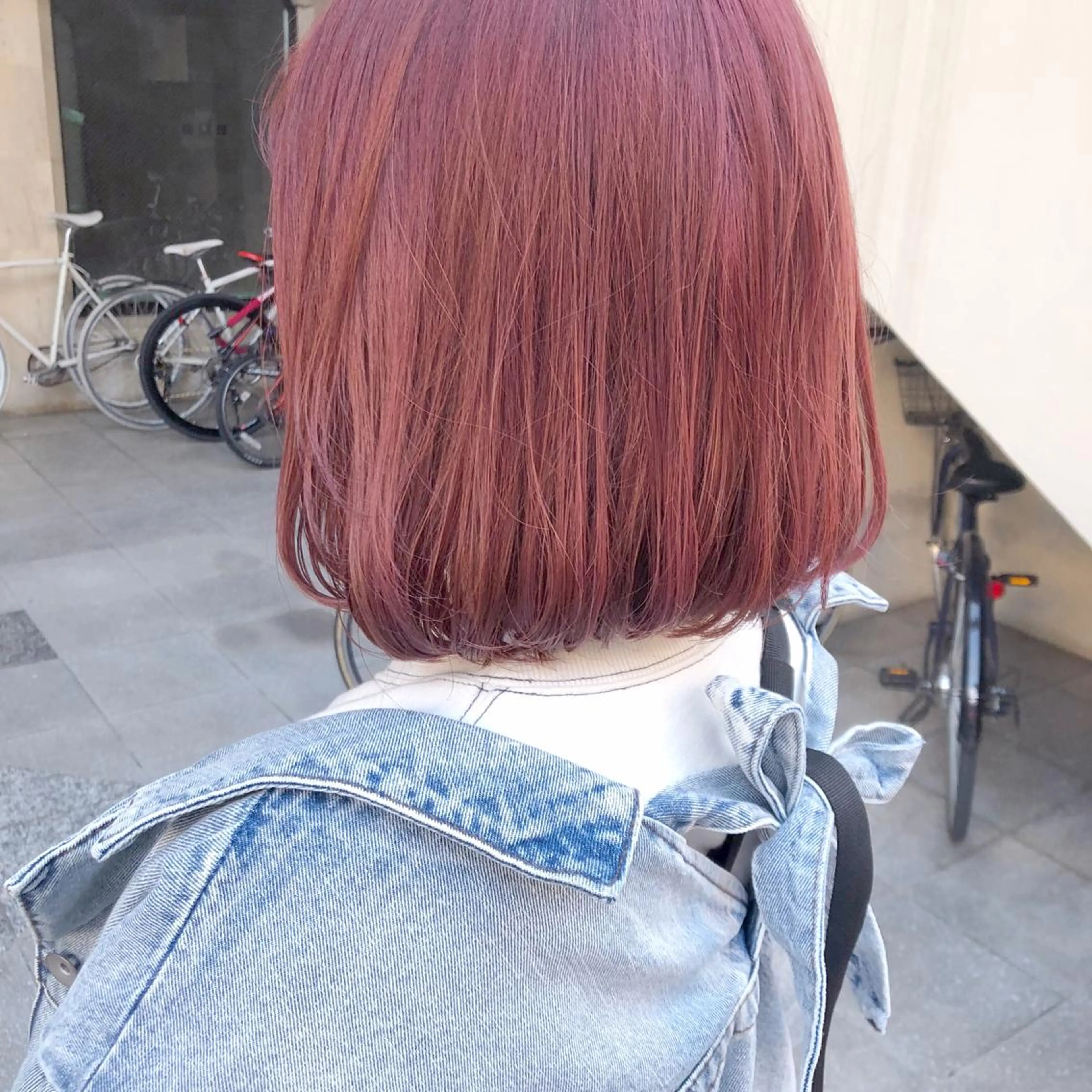 ミディアム カラー パーマ ヘアアレンジ メンズ ネイル マツエク・マツパ ピンクカラー カラーマツエク ピンク レイヤーカット指名 No.1💖マユカのヘアスタイル