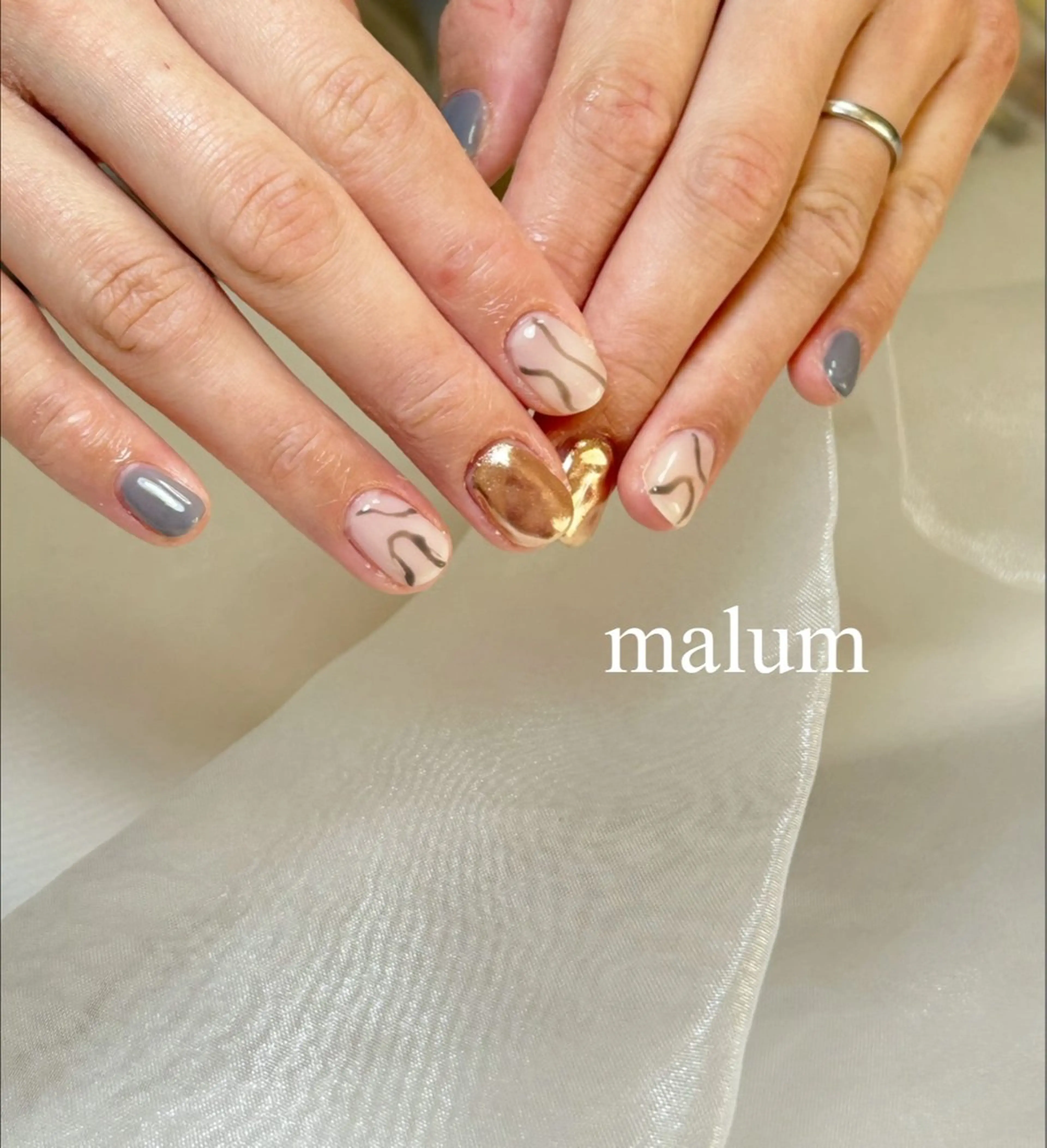 ネイル ハンドネイル malum nailのネイルデザイン