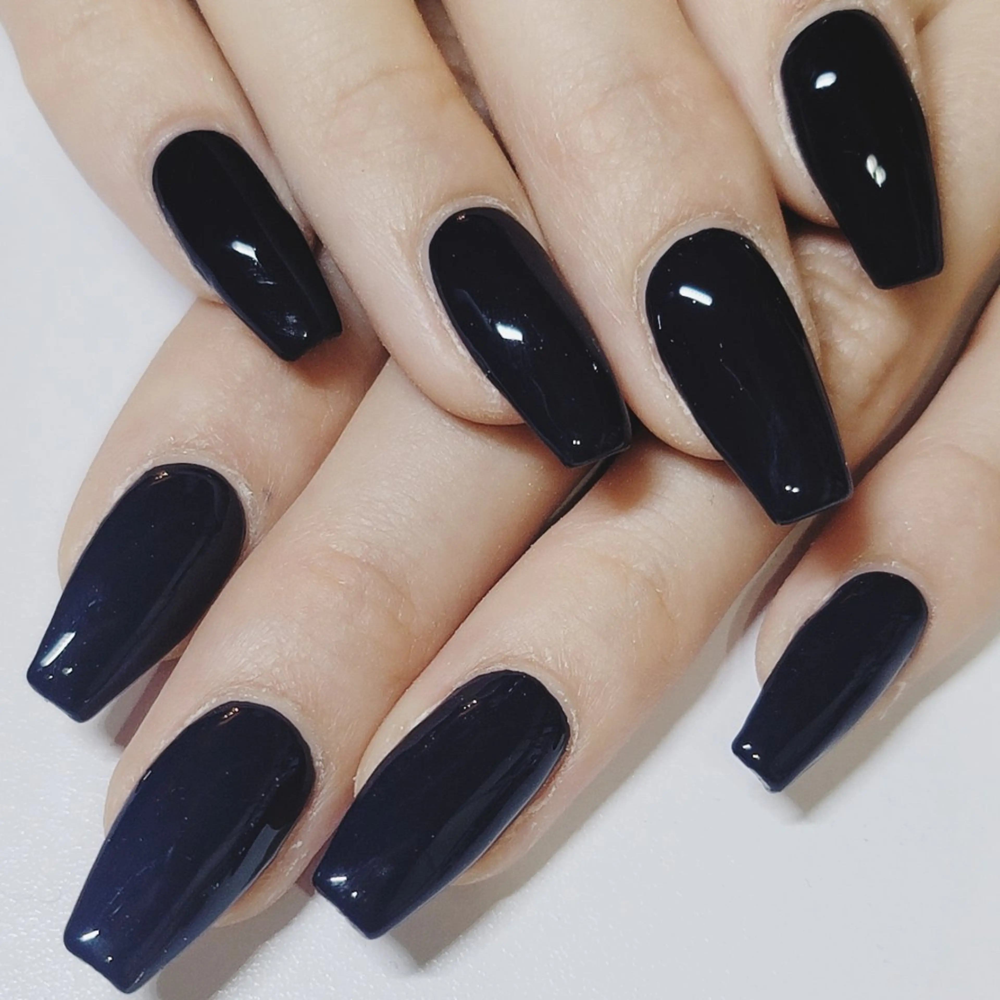 ネイル ネイビー ワンカラーネイル ハンドネイル よしだ ひろきのネイルデザイン