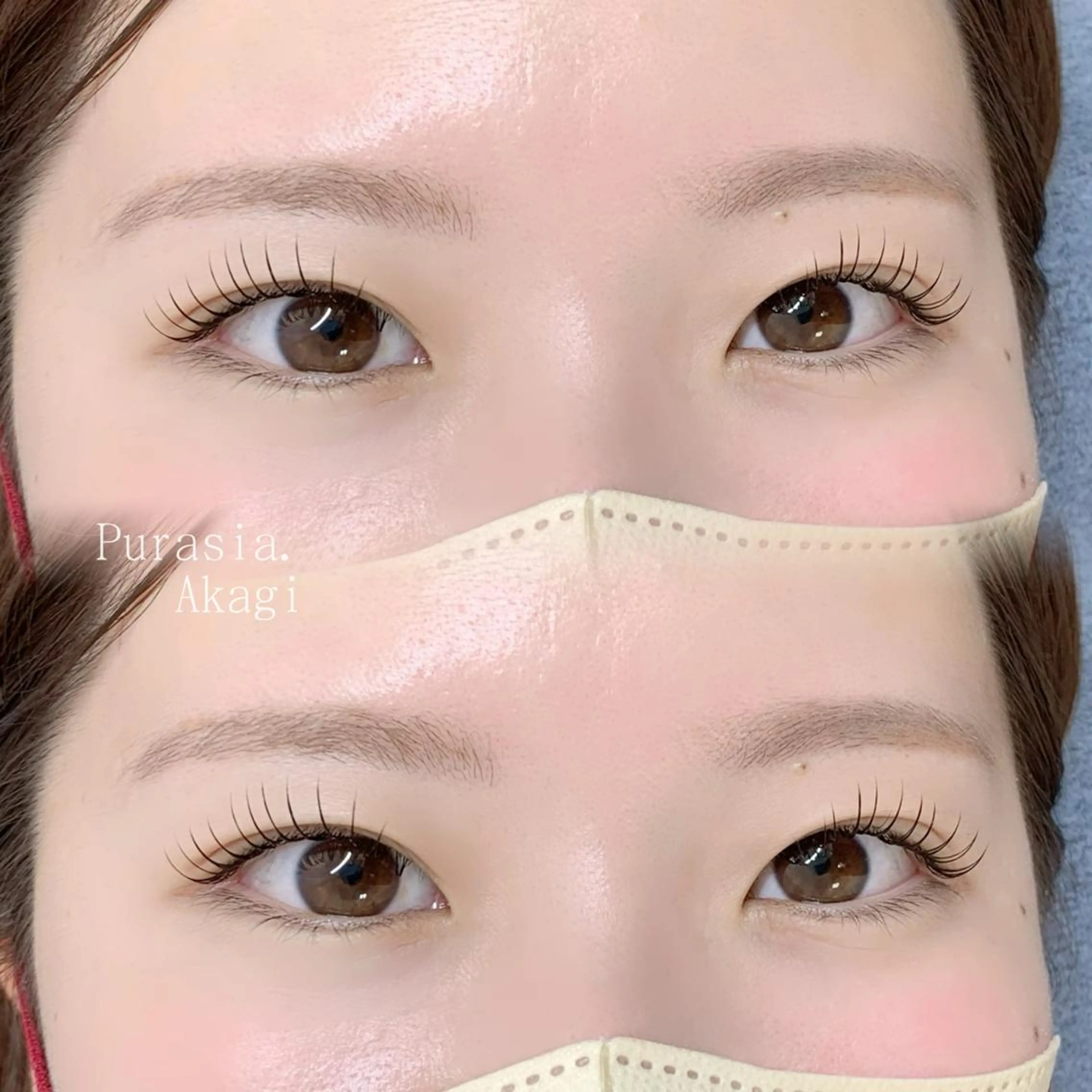 マツエク・マツパ フラットラッシュ マツエク Purasia. アカギのマツエク・マツパデザイン