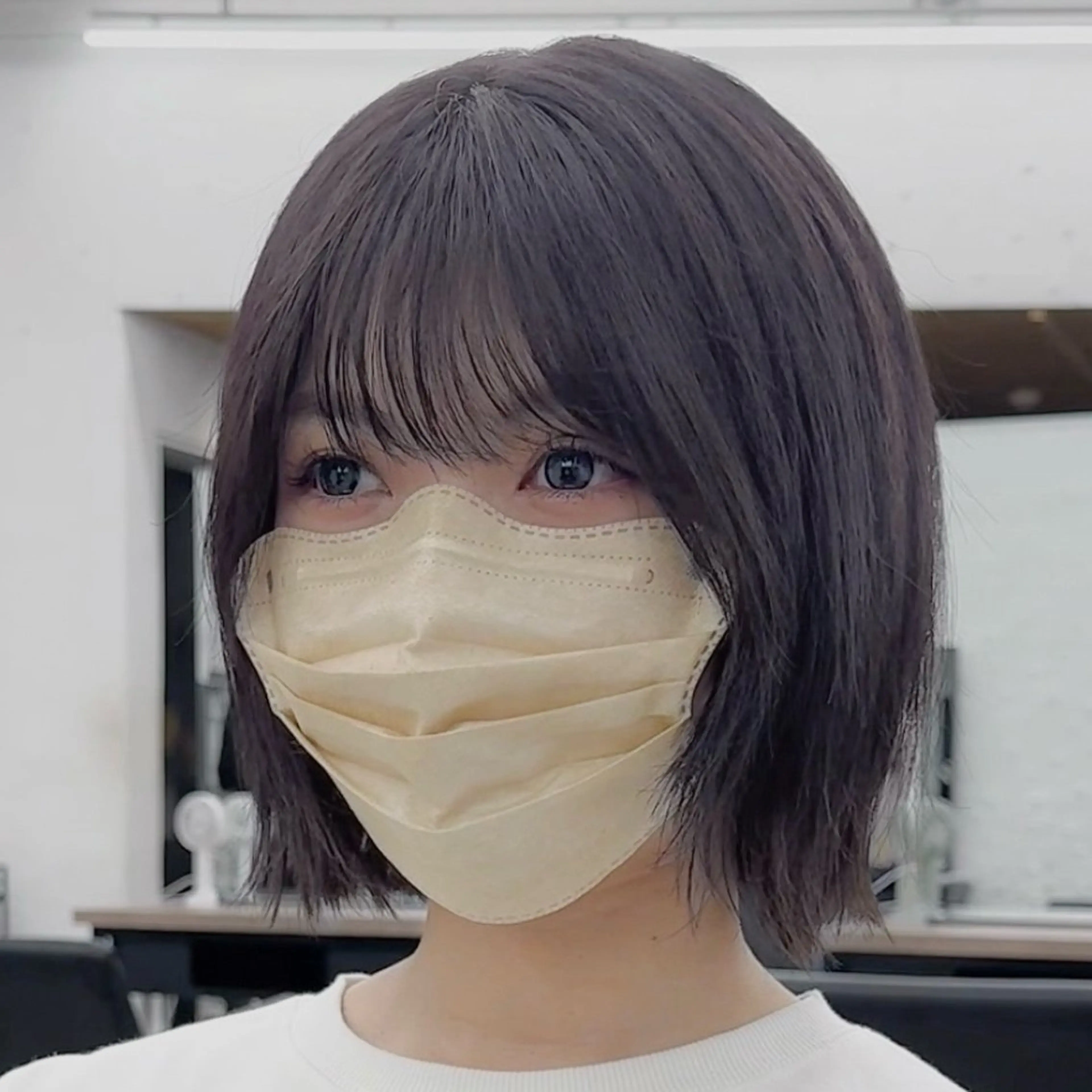 ショート カラー 似合わせ/レイヤー/ 透明感/みっきーのヘアスタイル