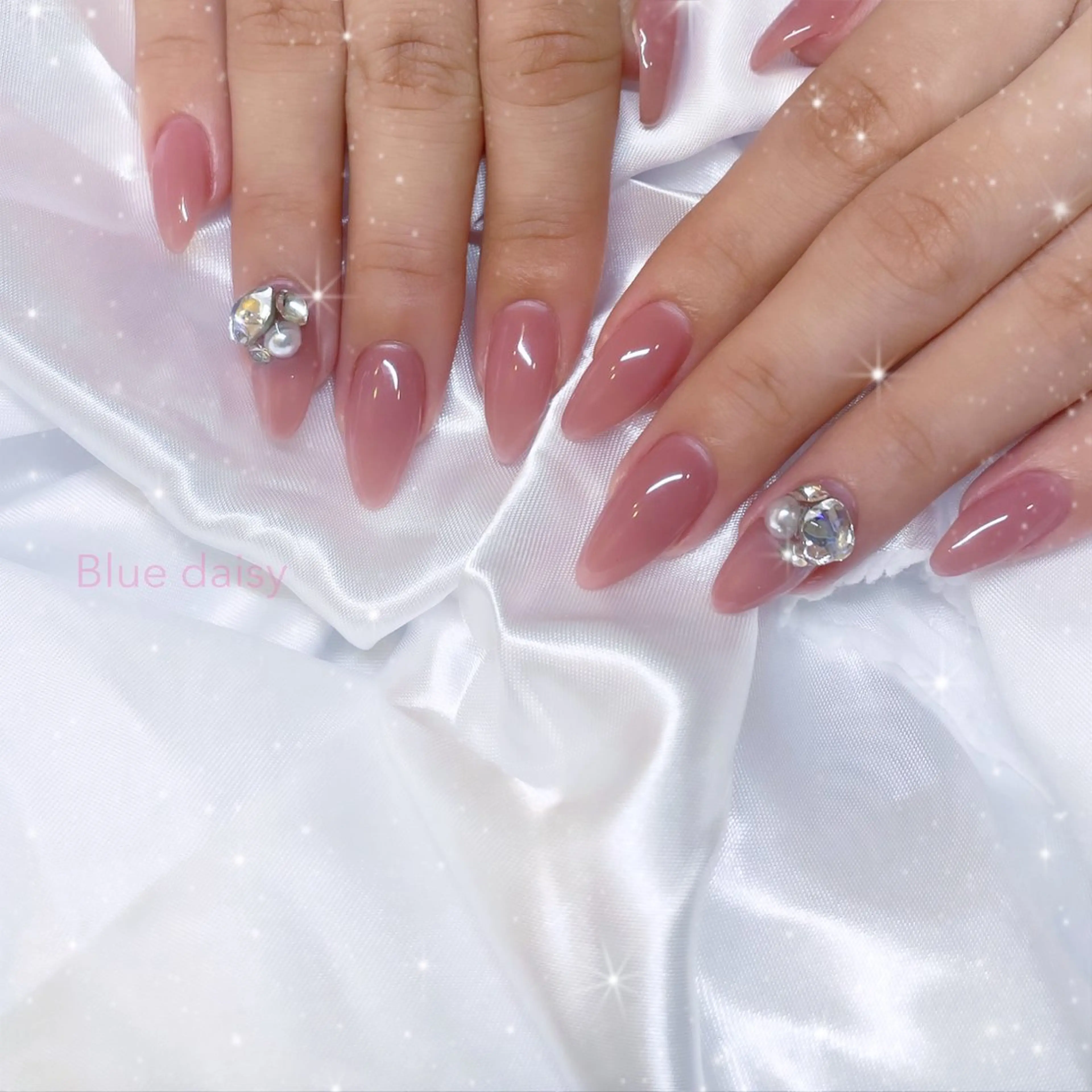 ネイル ピンク ハンドネイル Blue daisy所属・Blue daisy 栄本店のネイルデザイン