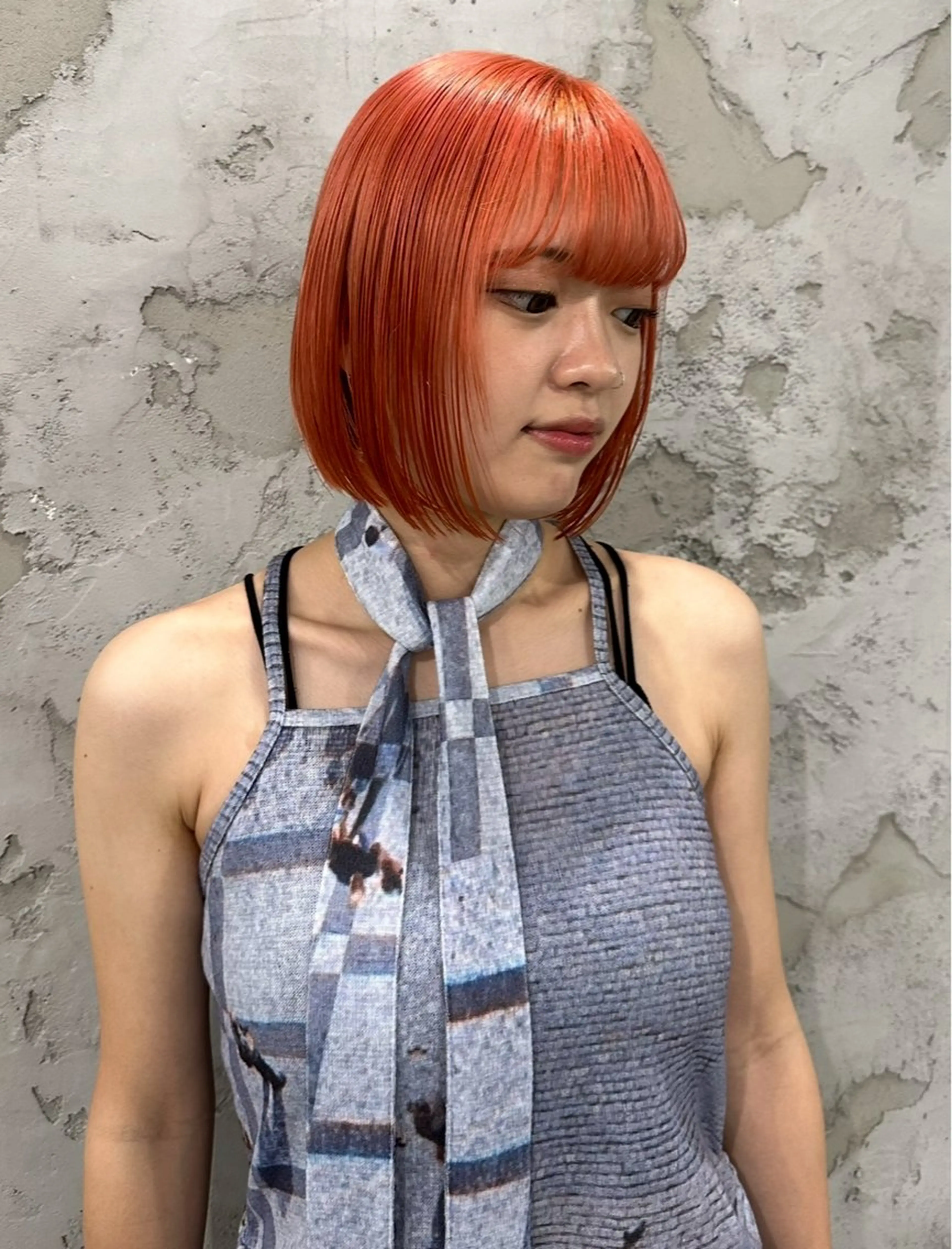 ミディアム ヘアカラー Iwama momokaのヘアスタイル