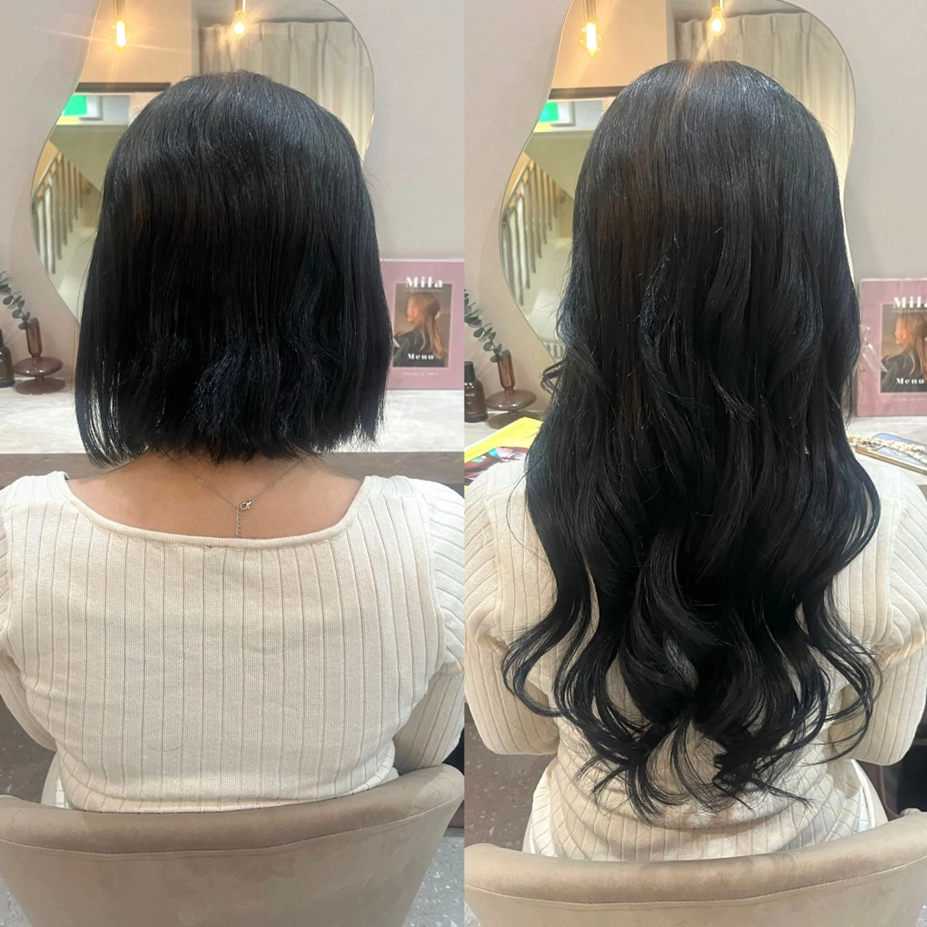 ロング ヘアアレンジ エクステ Mila Akariのヘアスタイル