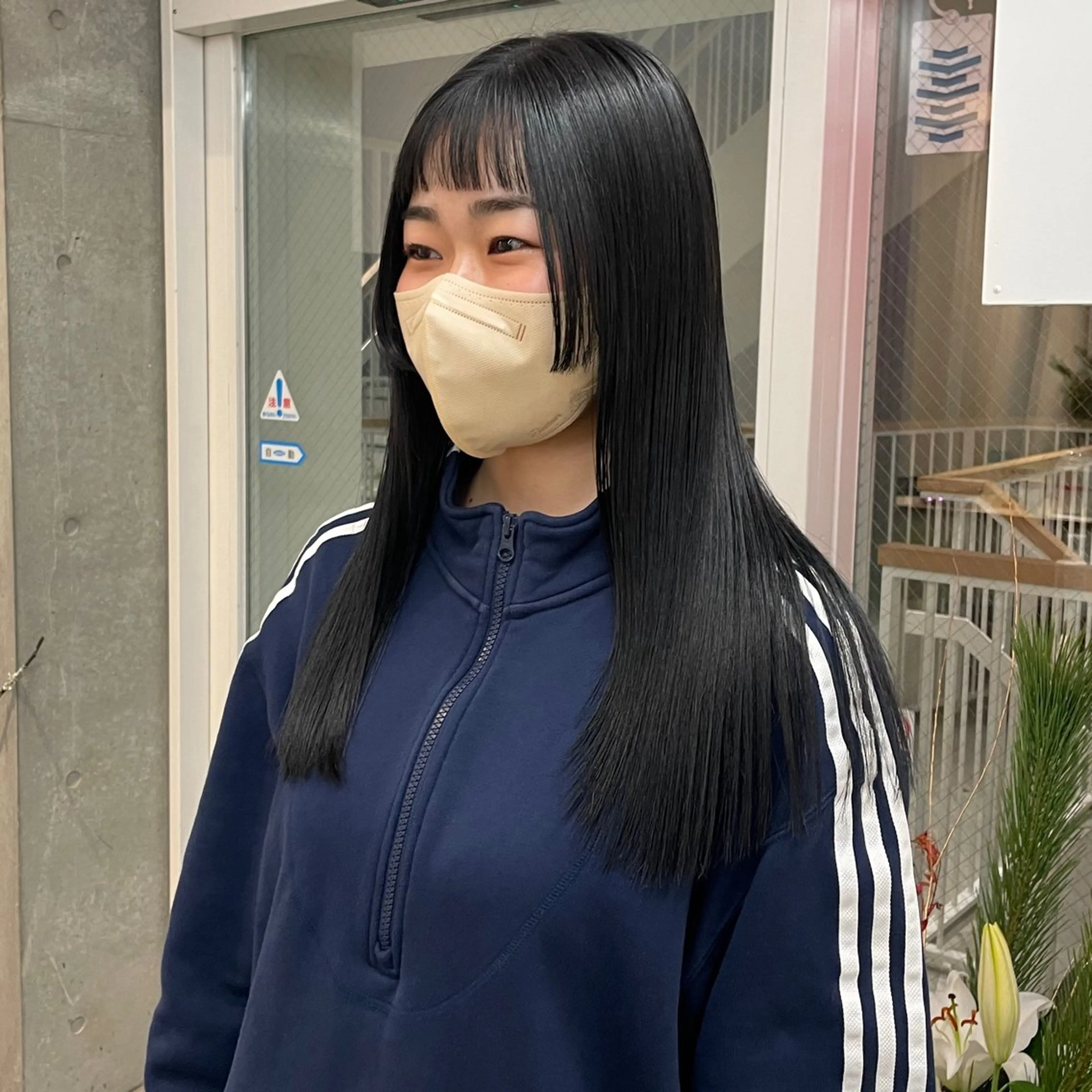 ロング casane所属・暖色・前髪カット 🎗️佐藤ゆみこのヘアスタイル