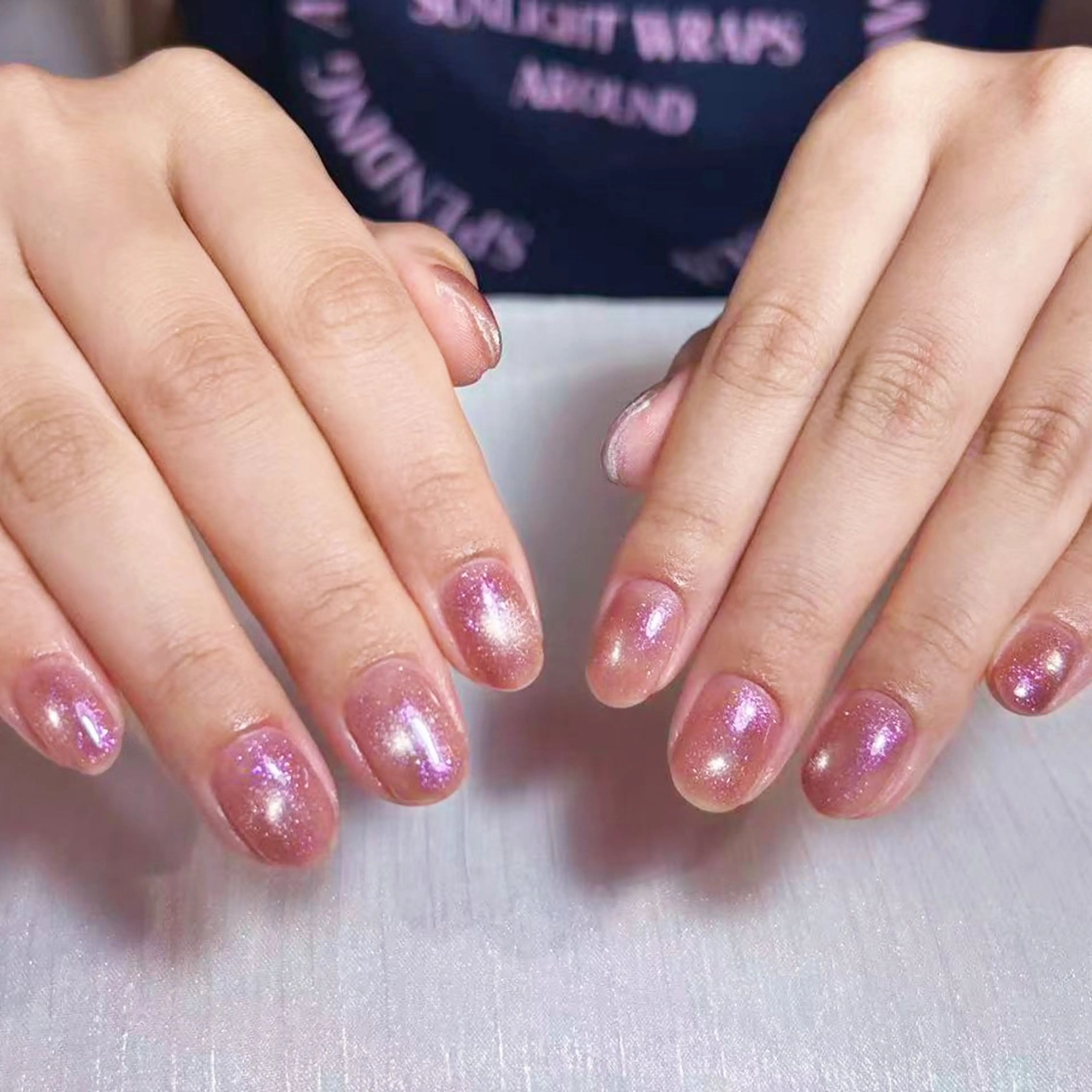 ネイル オーロラネイル チークネイル クリアネイル ジェルネイル キラキラネイル DEMAIN- 🌸のネイルデザイン