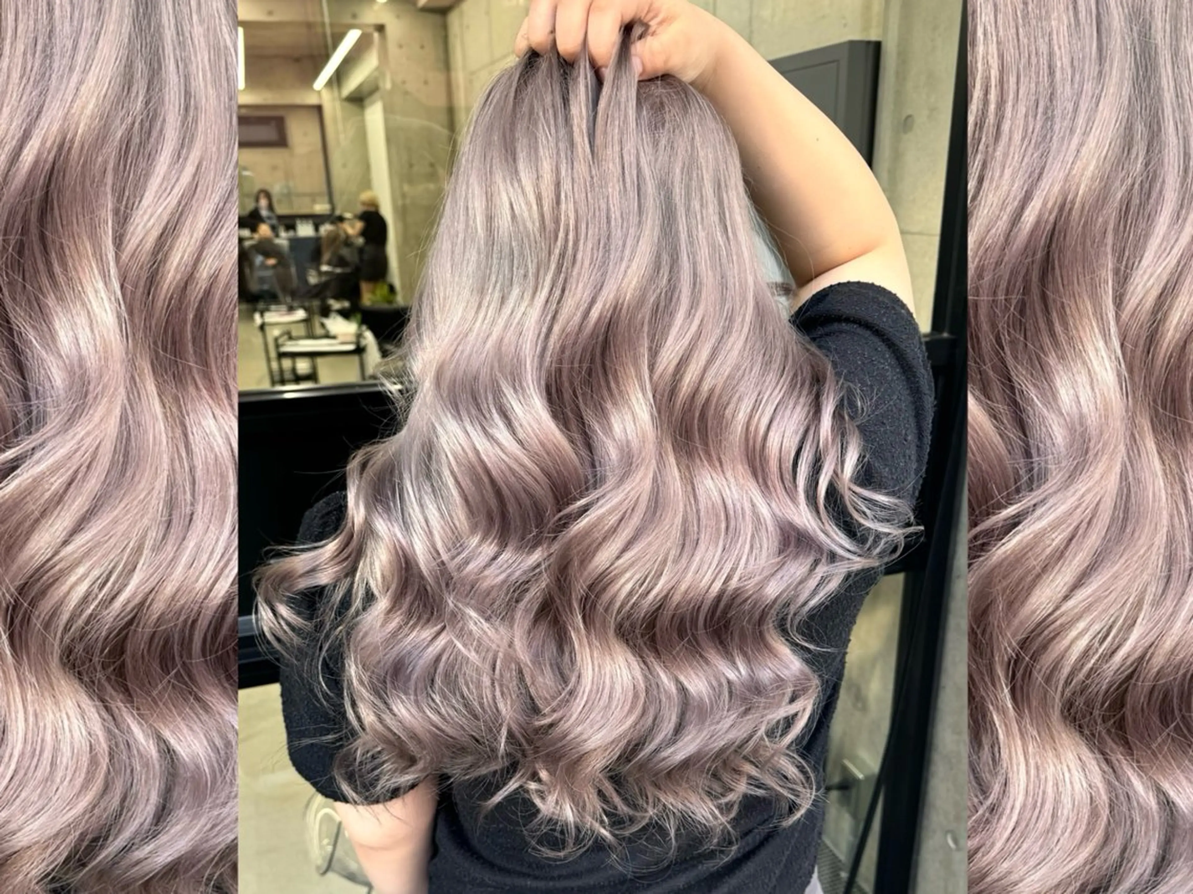 ロング カラー ラベンダーカラー ラベンダーピンク ピンクカラー トリートメント ヘアカラー LINOET名古屋所属・齋藤 梨乃のヘアスタイル