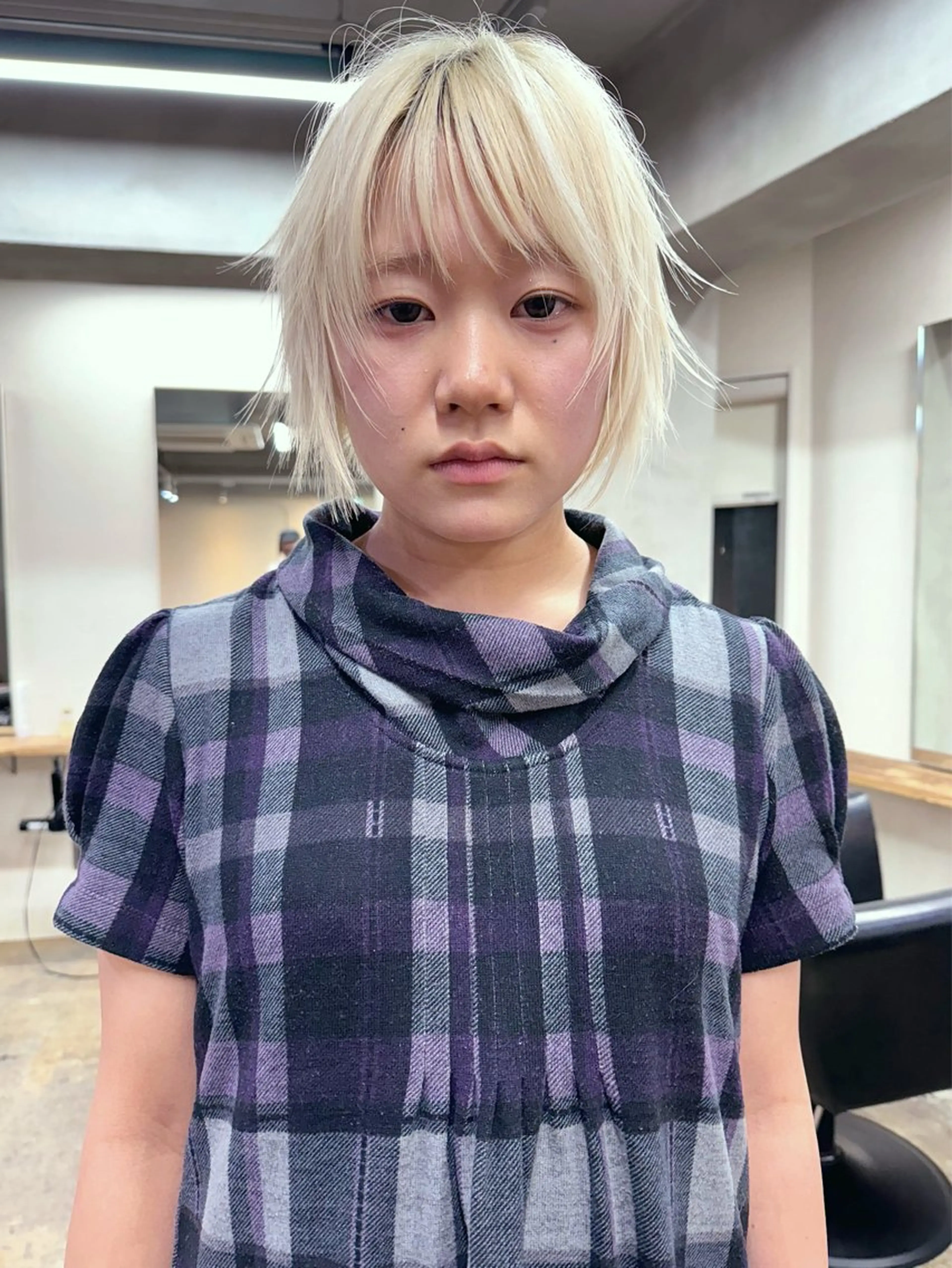 ショート カラー ヘアアレンジ ショートヘア カット ヘアカラー トリートメント 丸山渉/パーマ エフェクトブリーチのヘアスタイル