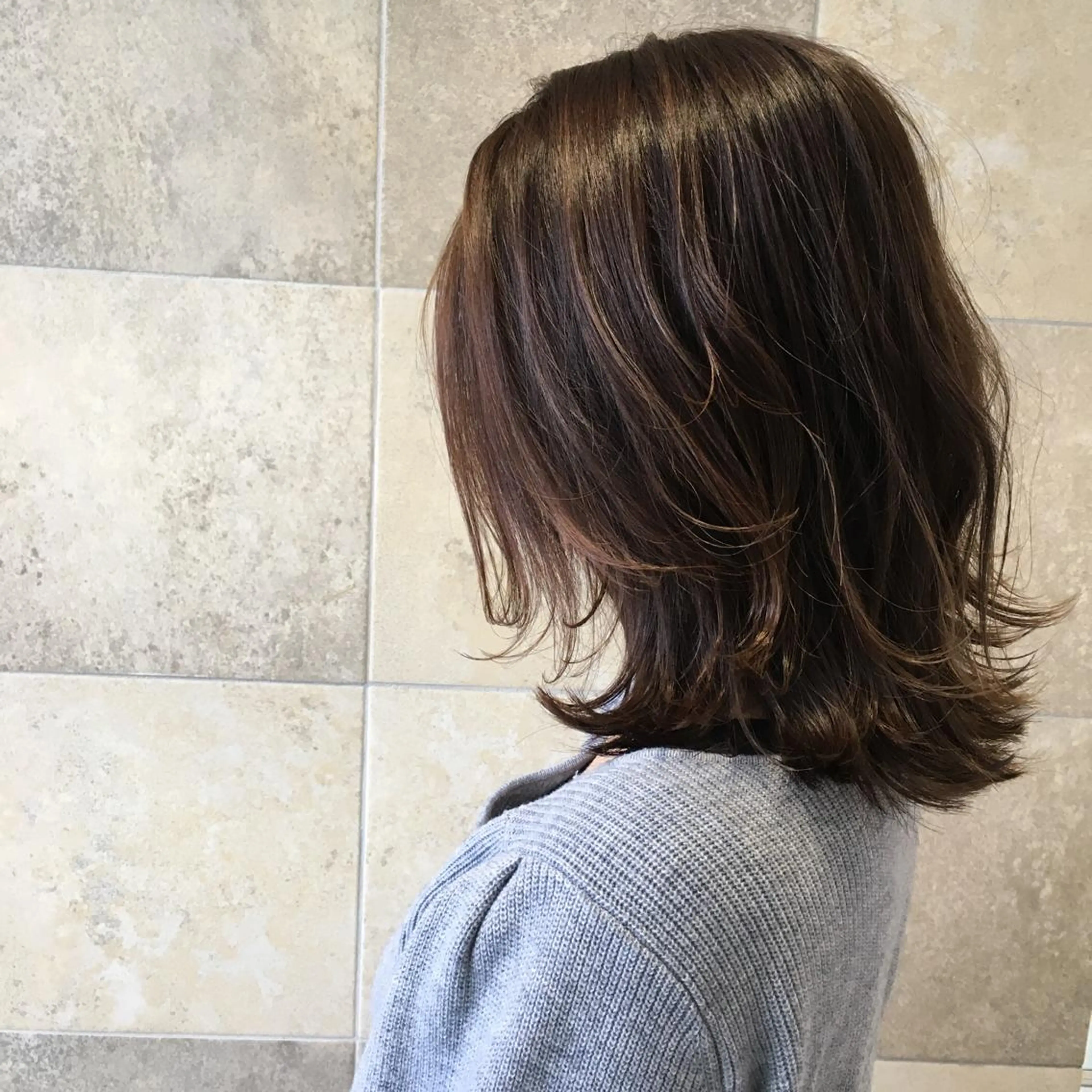 ミディアム カラー ヘアカラー トリートメント カット/メンズカット 藤田麻衣のヘアスタイル