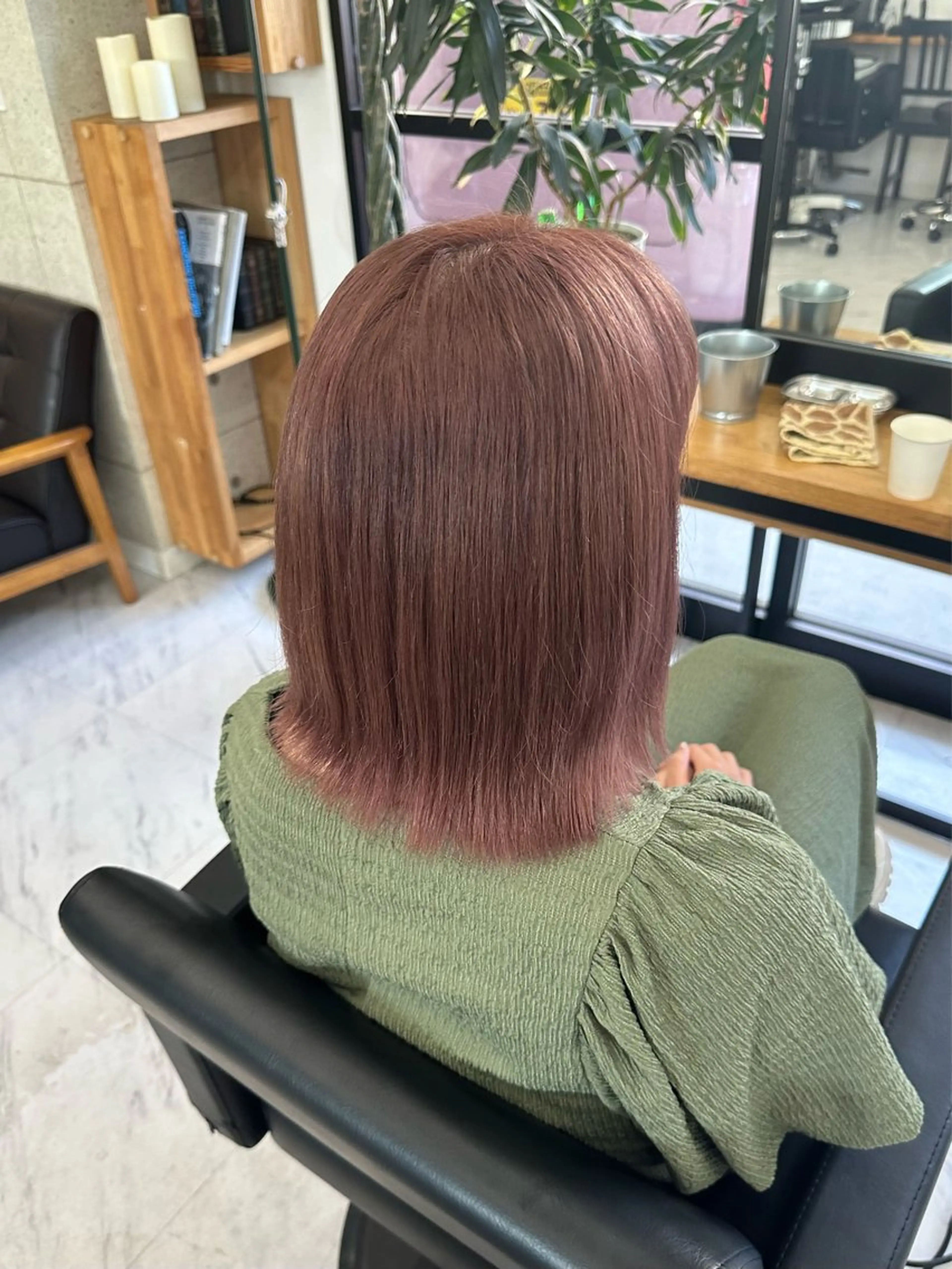 ミディアム カラー ヘアカラー GiseL宗像 HiROEのヘアスタイル