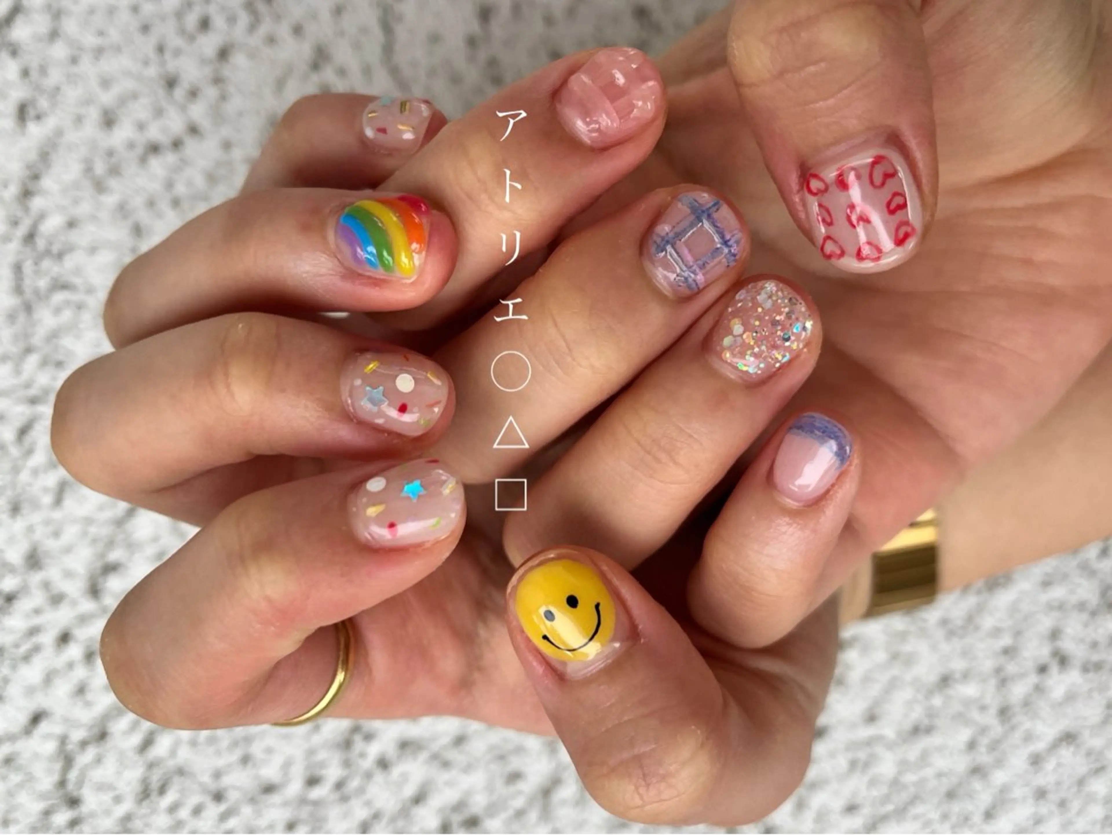 ネイル ハンドネイル アトリエ ○△□のネイルデザイン
