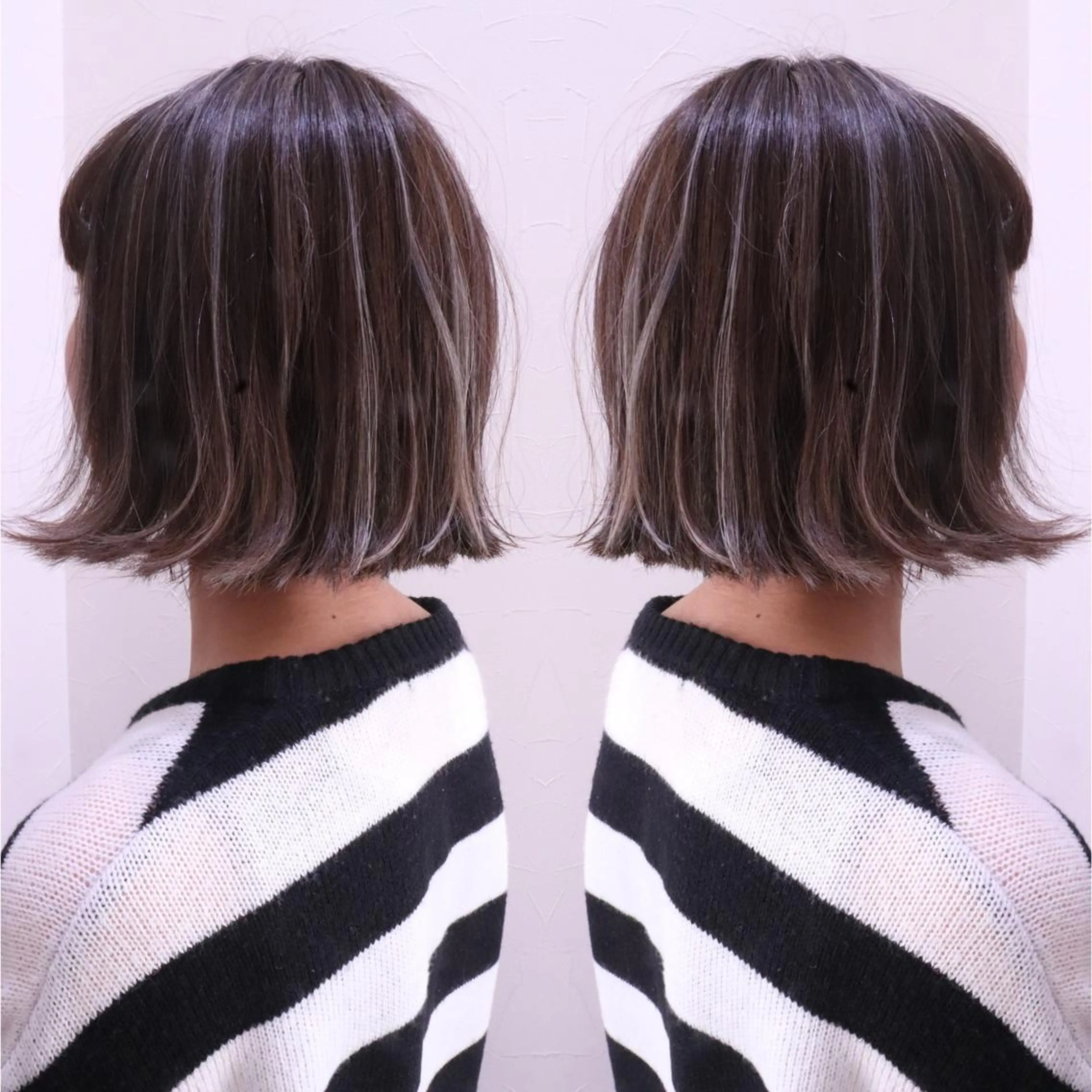ミディアム 3Dハイライト ハイライト カット パーマ 似合わせ提案 将真のヘアスタイル