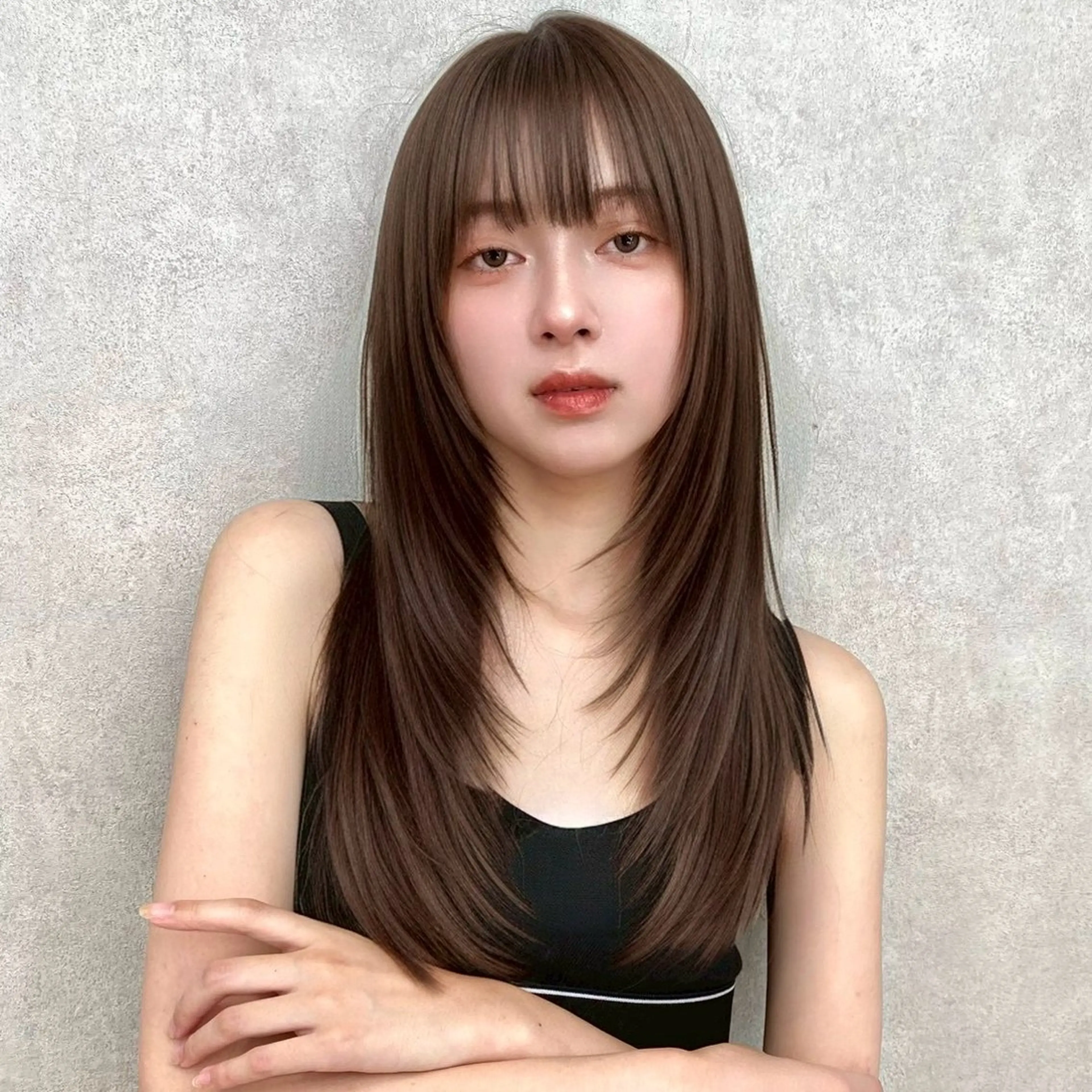 ロング カラー カット ヘアカラー トリートメント ヘアセット 髪質改善/縮毛矯正 ViVIEのヘアスタイル