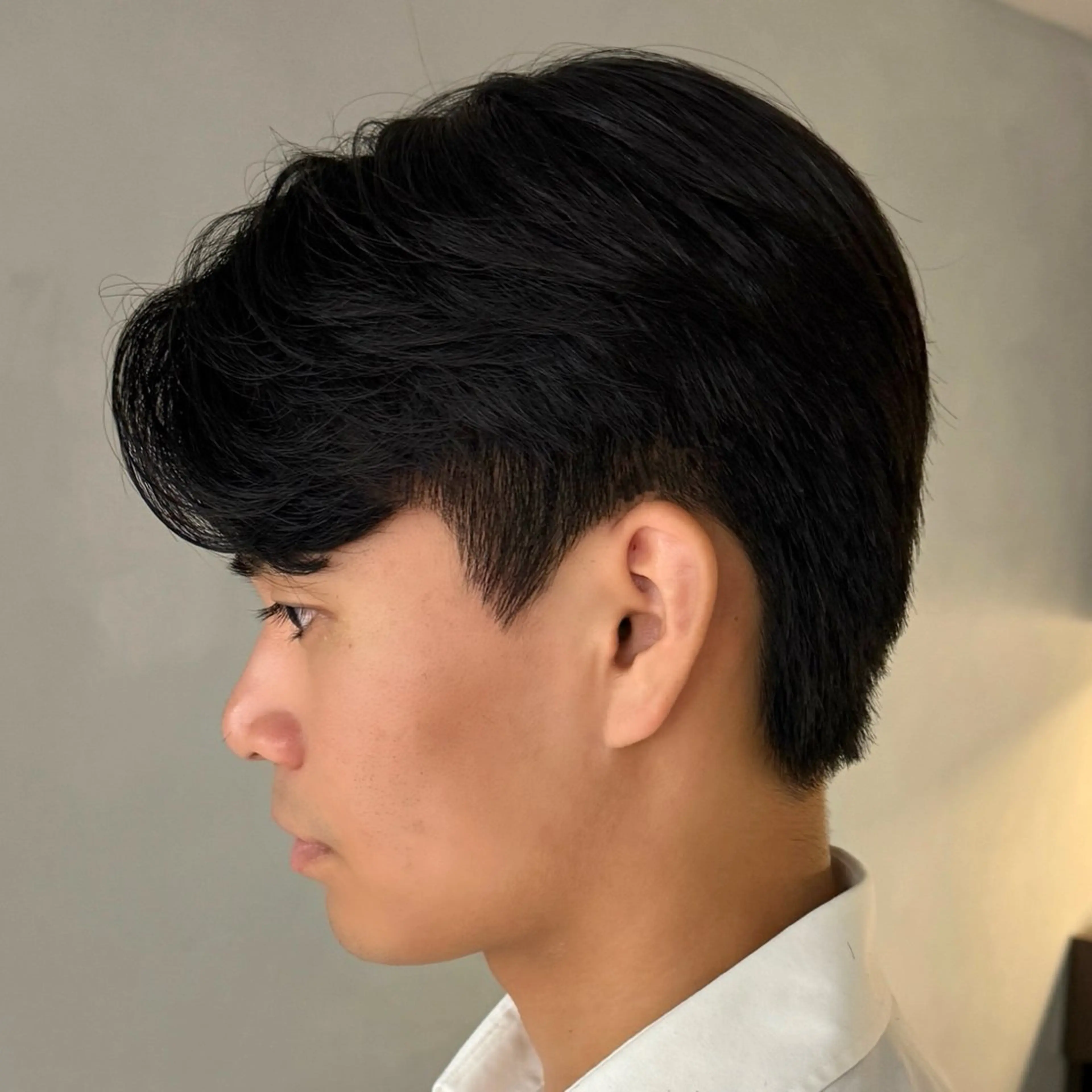 ショート メンズ カット トリートメント Hiroki/韓国 センターパートのヘアスタイル