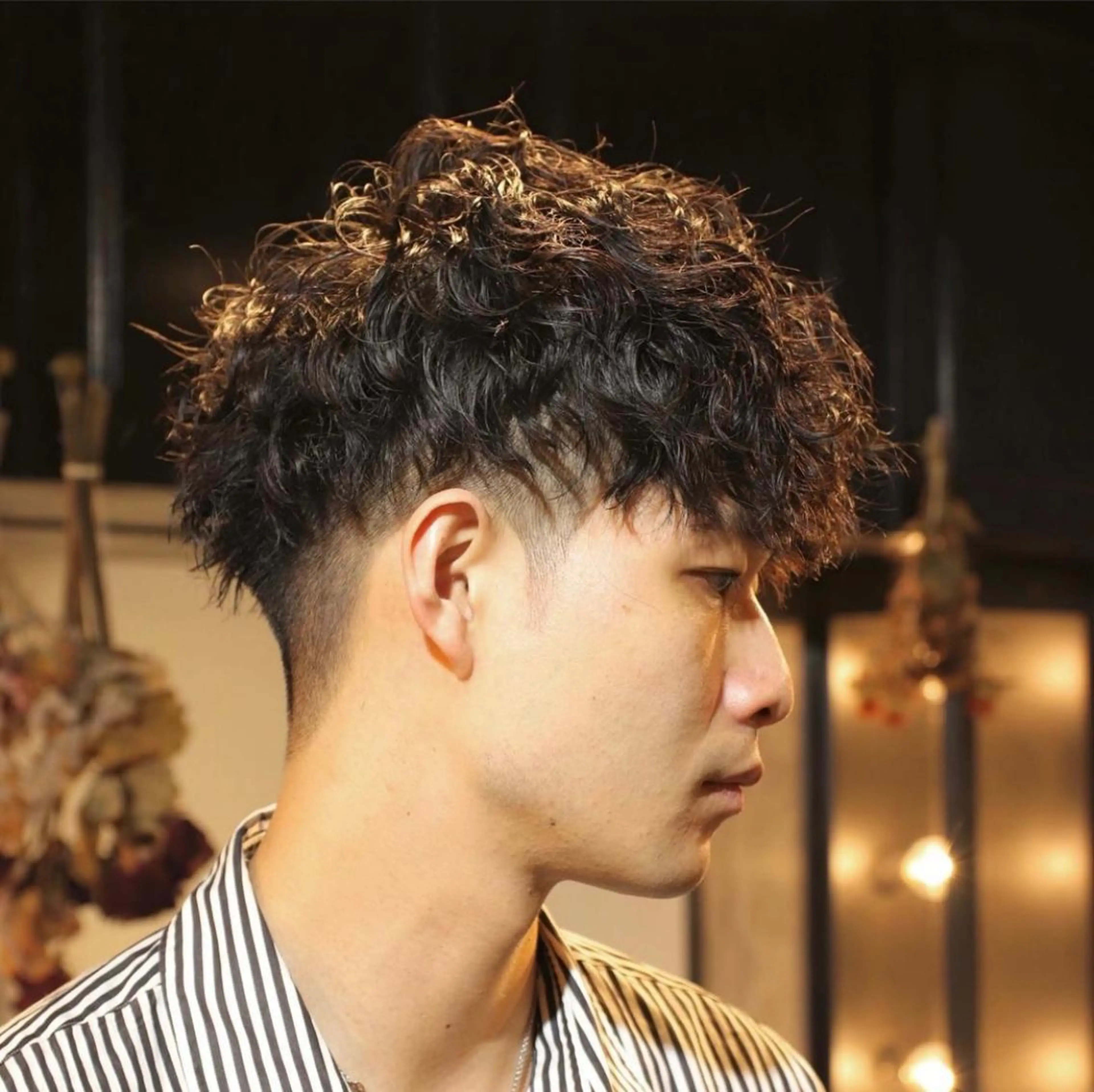 パーマ 新宿スキンフェード 佐藤京介のヘアスタイル