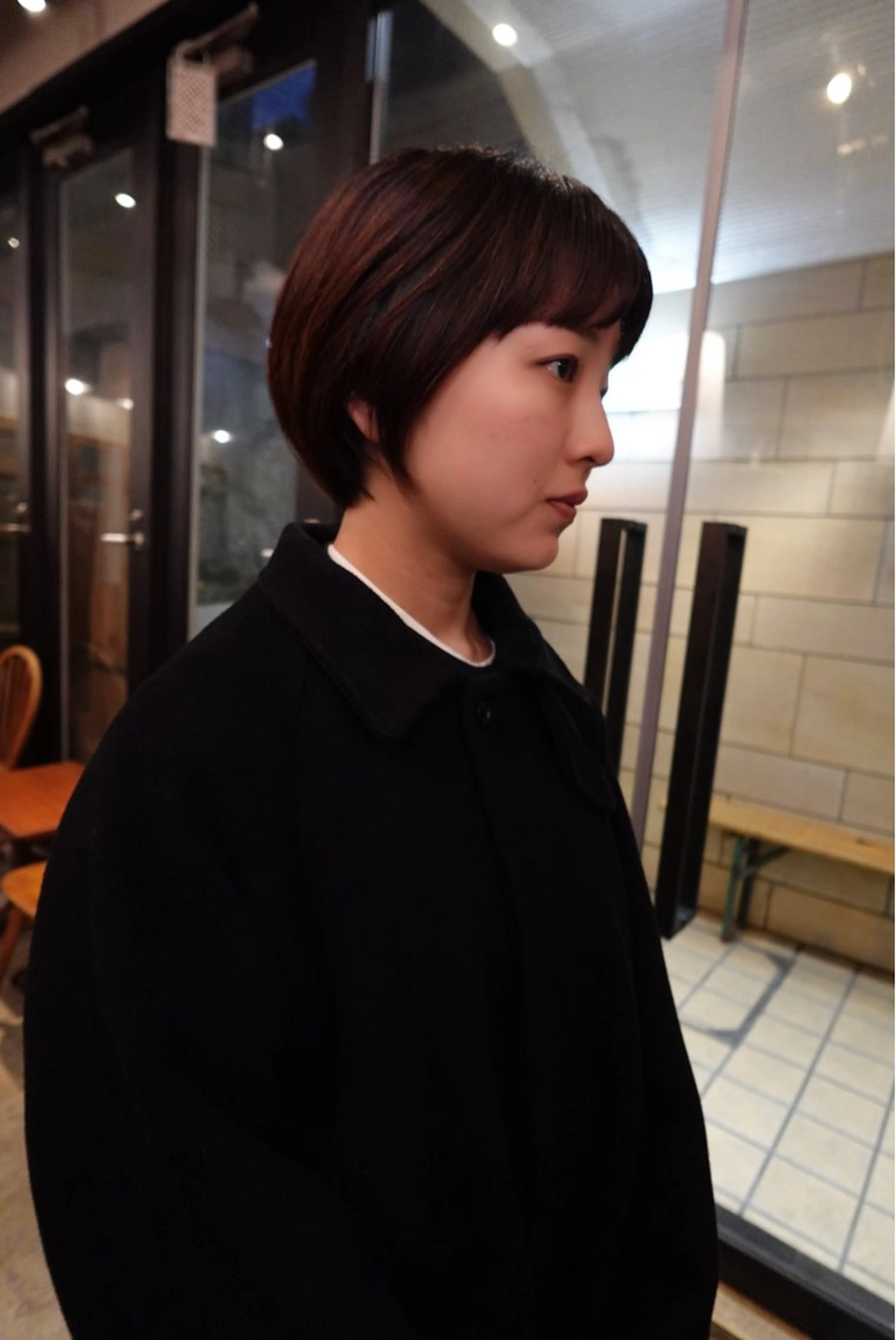 ショート 🍁レイヤー.ニュア ンスパーマ.🍁陸来のヘアスタイル
