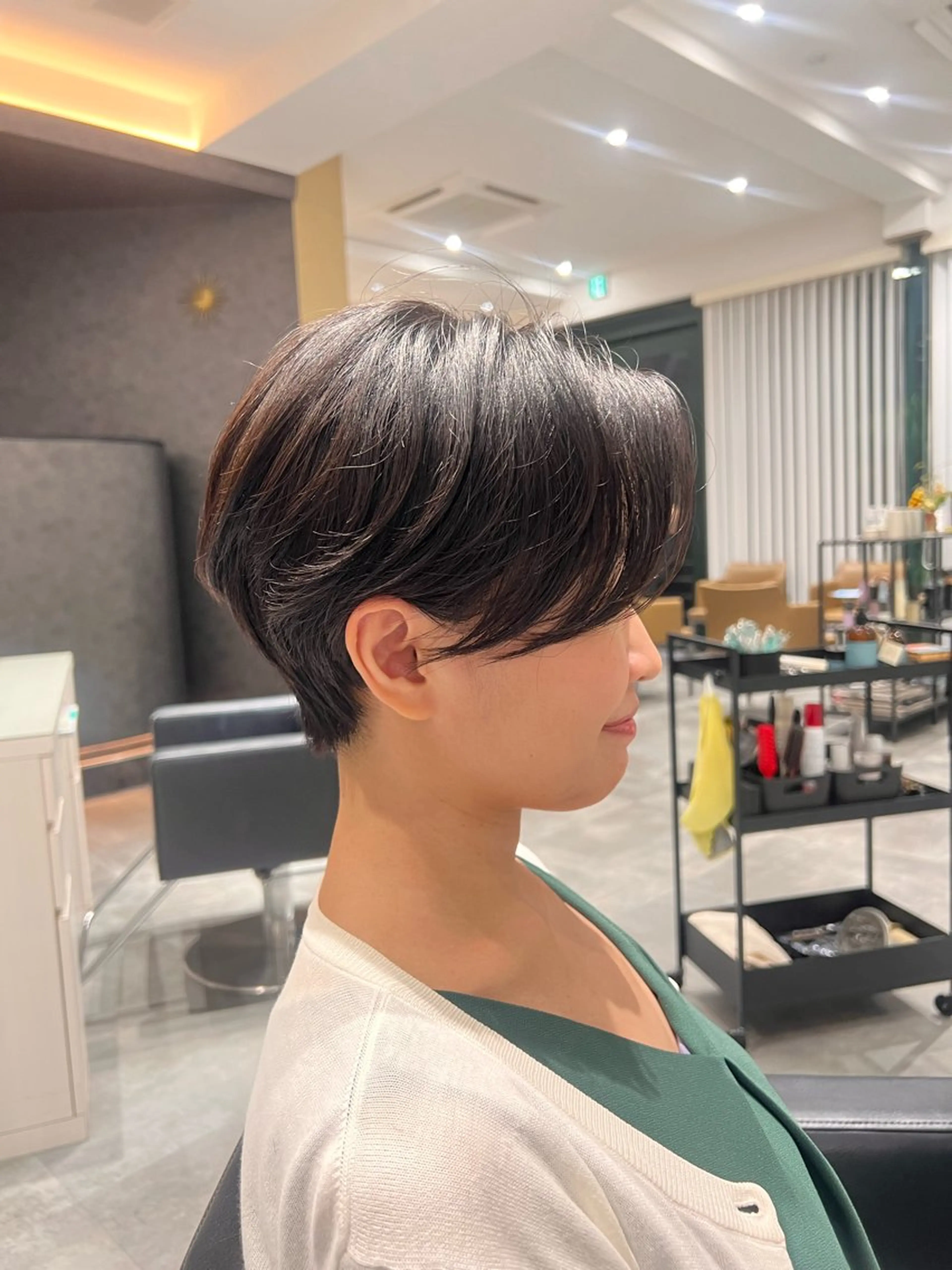 ショート ハンサムショート ショートヘア 小顔カット BEAUTRIUM  aoyama店所属・カット無料🎶 たるみことりのヘアスタイル