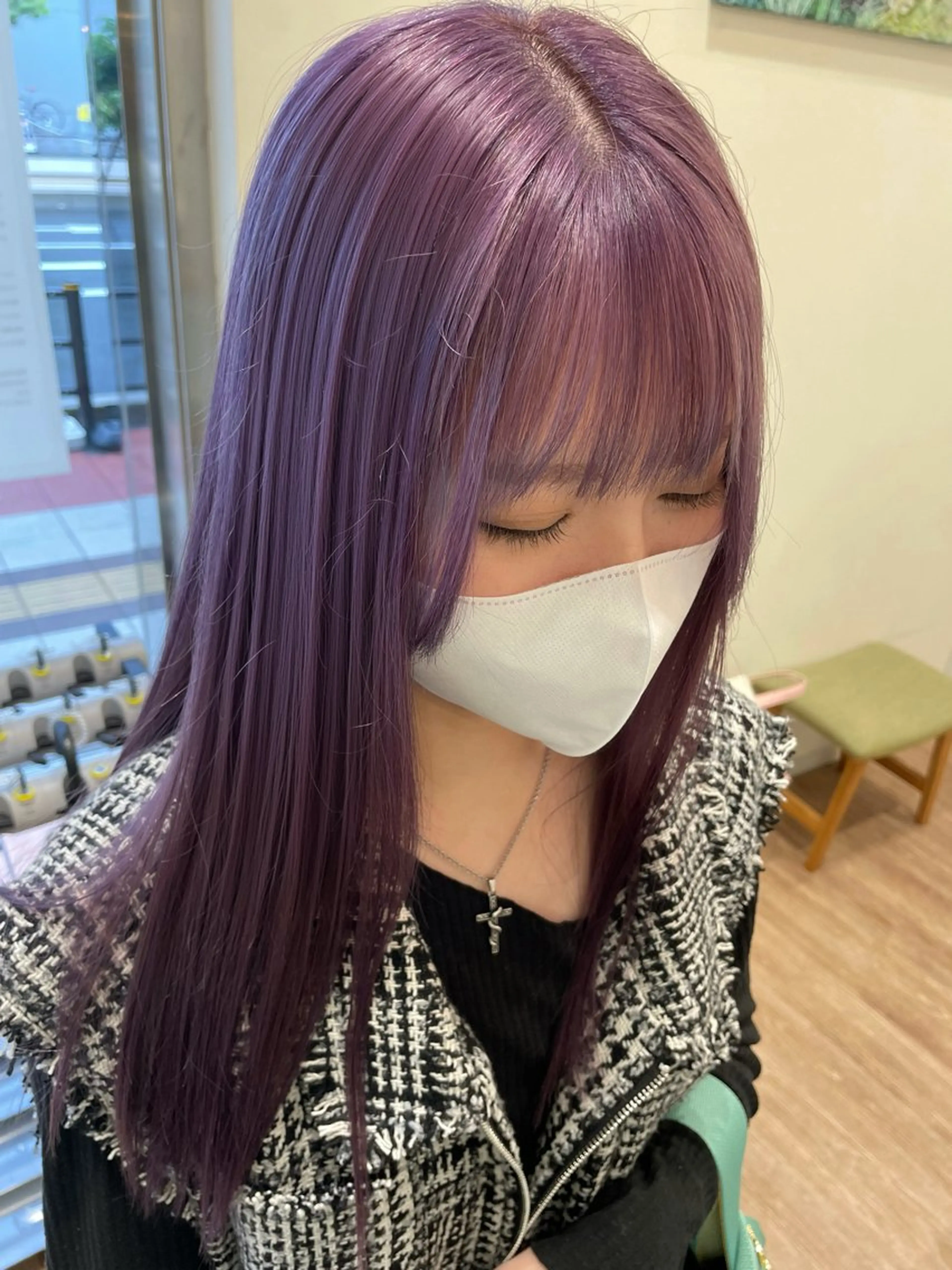 ロング カラー ヘアカラー 大宮メンズカット かほのヘアスタイル
