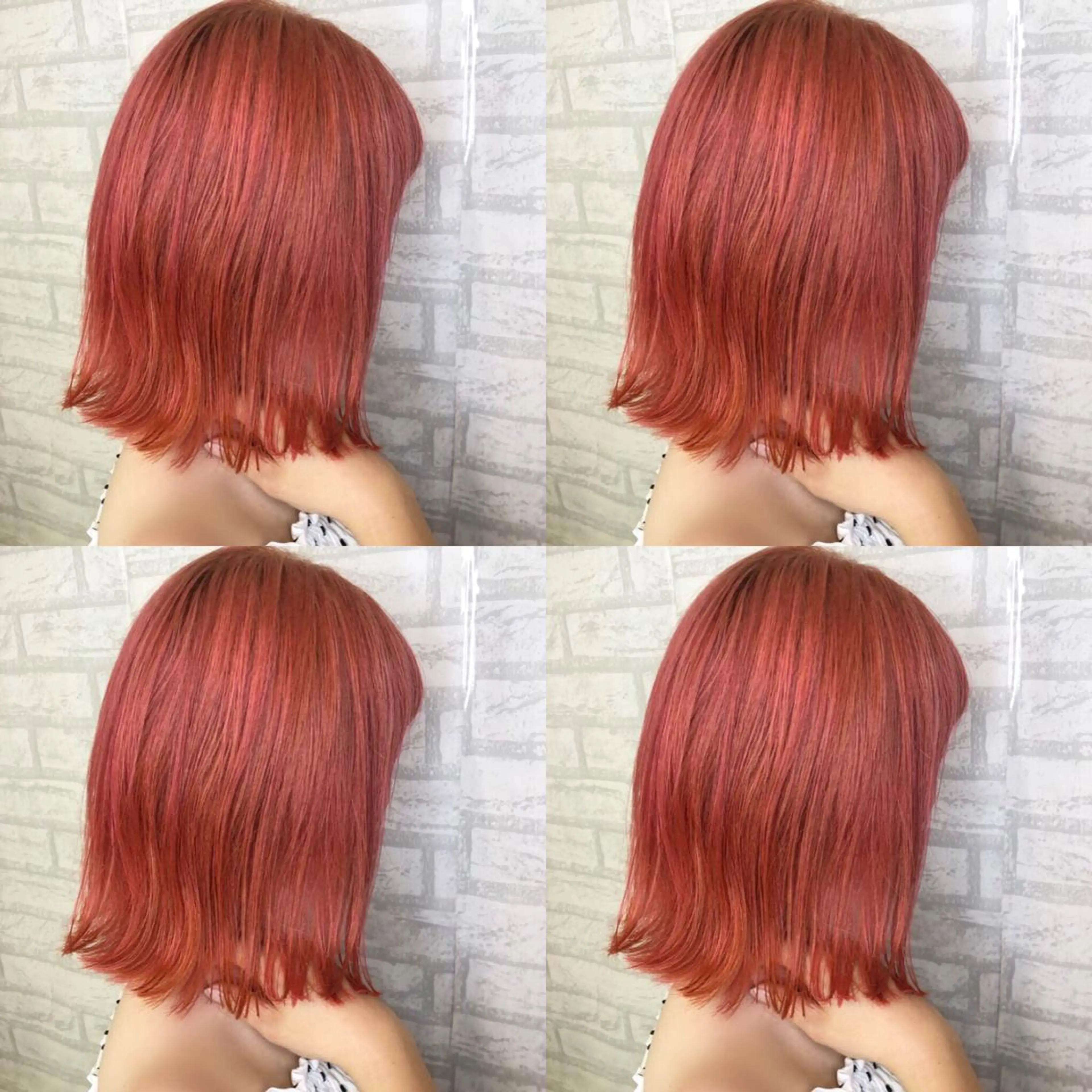 ショート カラー ブリーチ ピンクカラー トリートメント カット ヘアカラー トリートメント JIL BLAN 京都のヘアスタイル