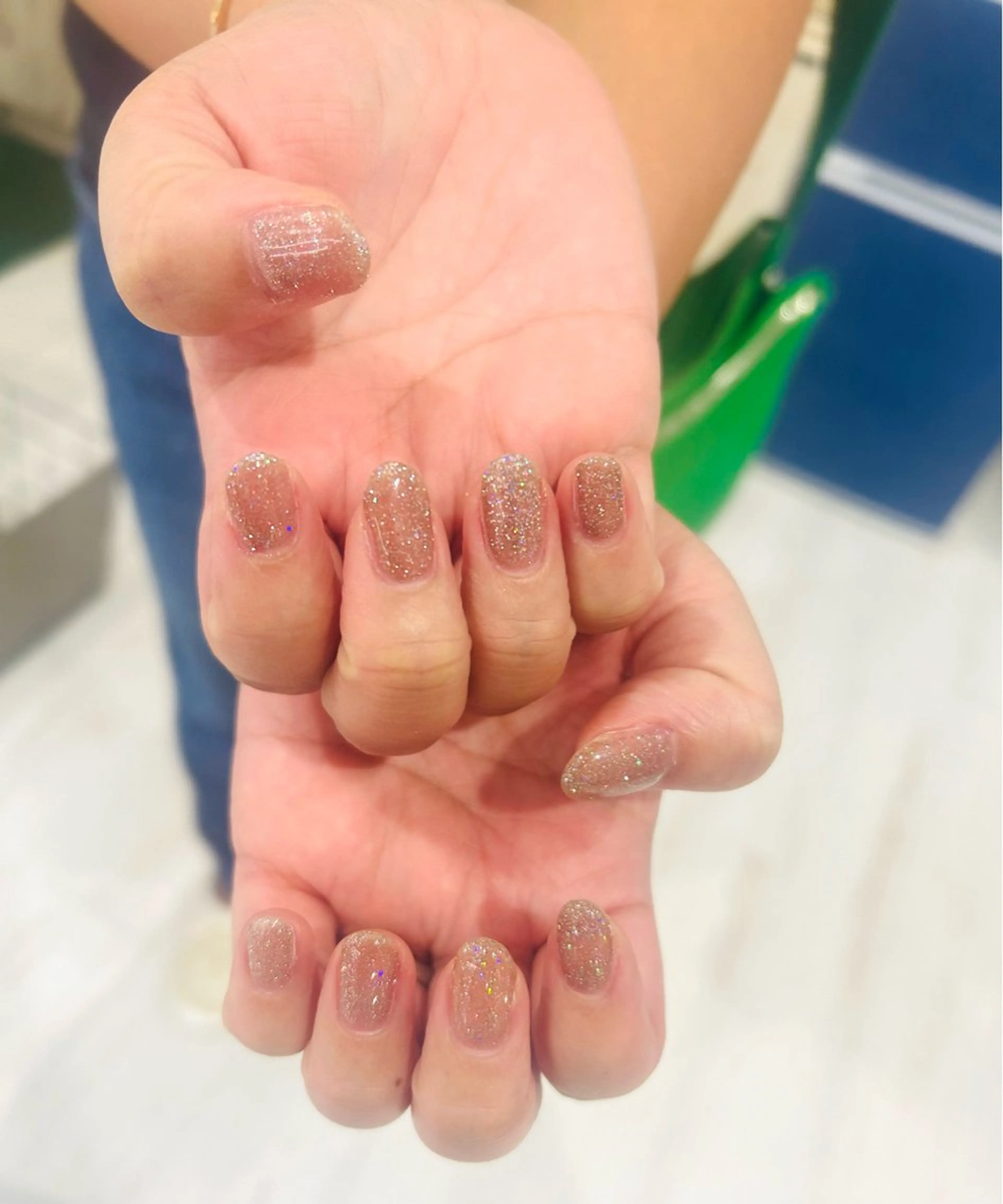 ネイル フラッシュネイル フットネイル フレンチネイル ラメ(グリッター) ラメグラデーション H3(エイチスリー)所属・H3 hitoのネイルデザイン