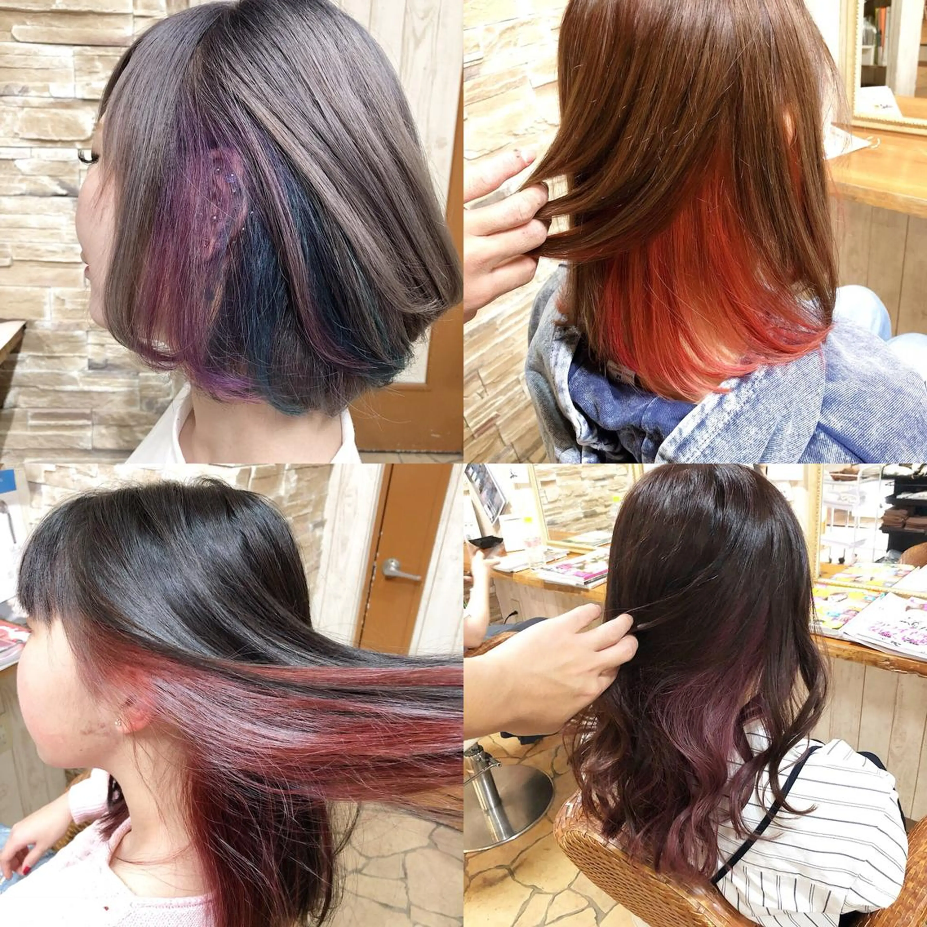 ロング カラー kr2s アメ村のヘアスタイル