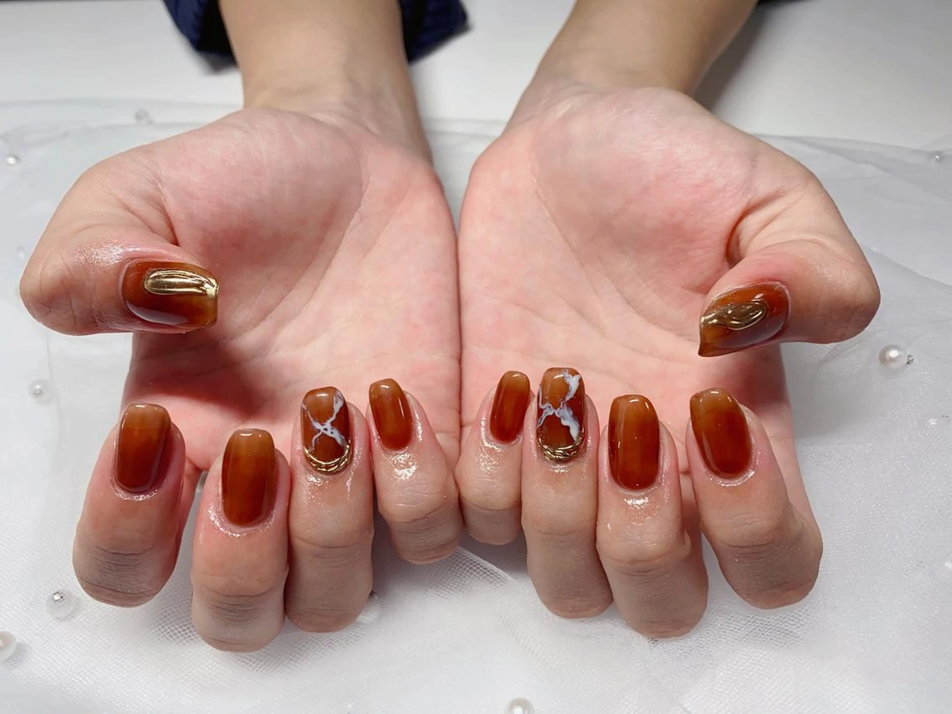 ネイル ニュアンスネイル ハンドネイル Jasmine nailsalon所属・ジャスミン ネイルサロンのネイルデザイン