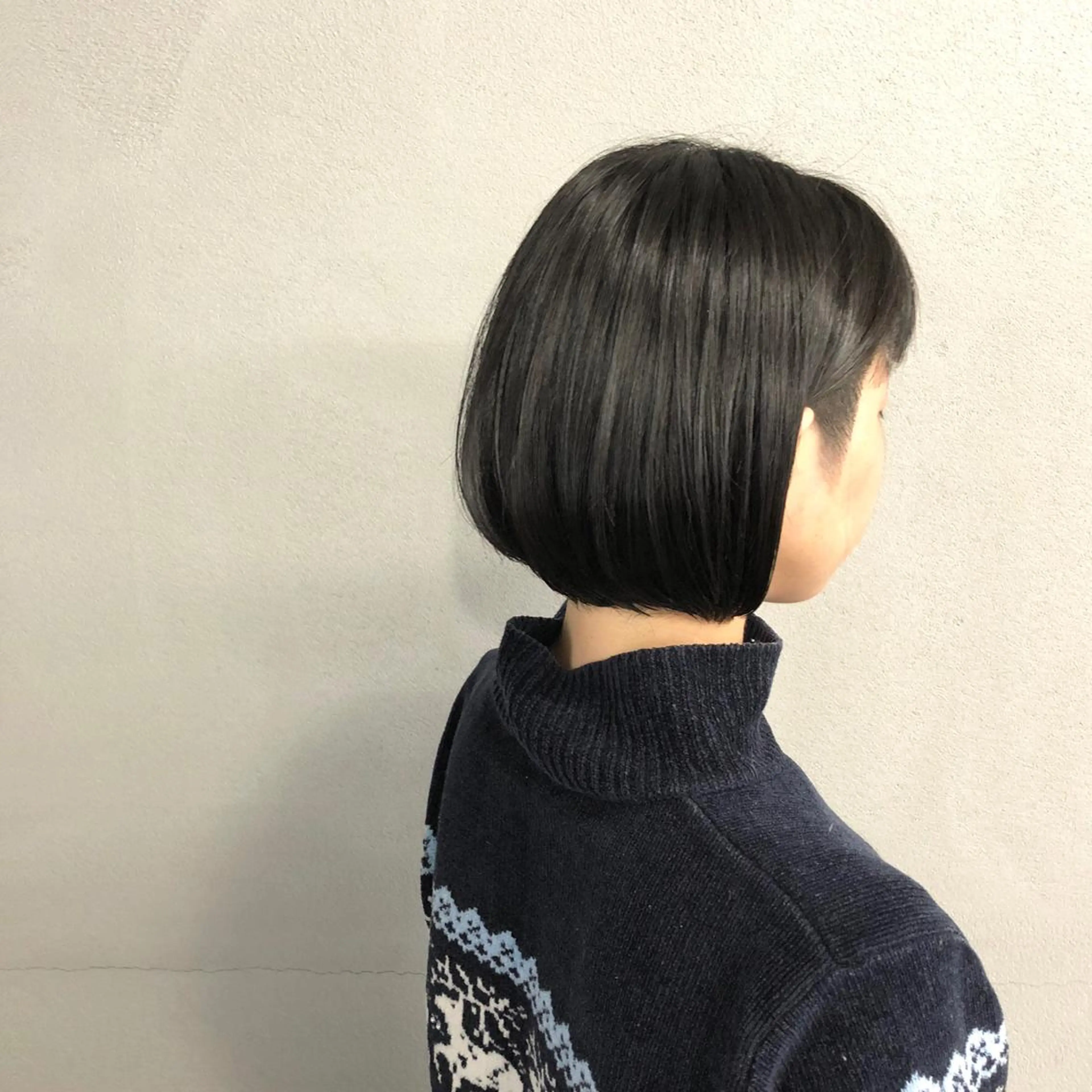 ショート カラー ボブ カット ヘアカラー トリートメント ボブ/ショート/ 白髪染め/メンズ葛西のヘアスタイル