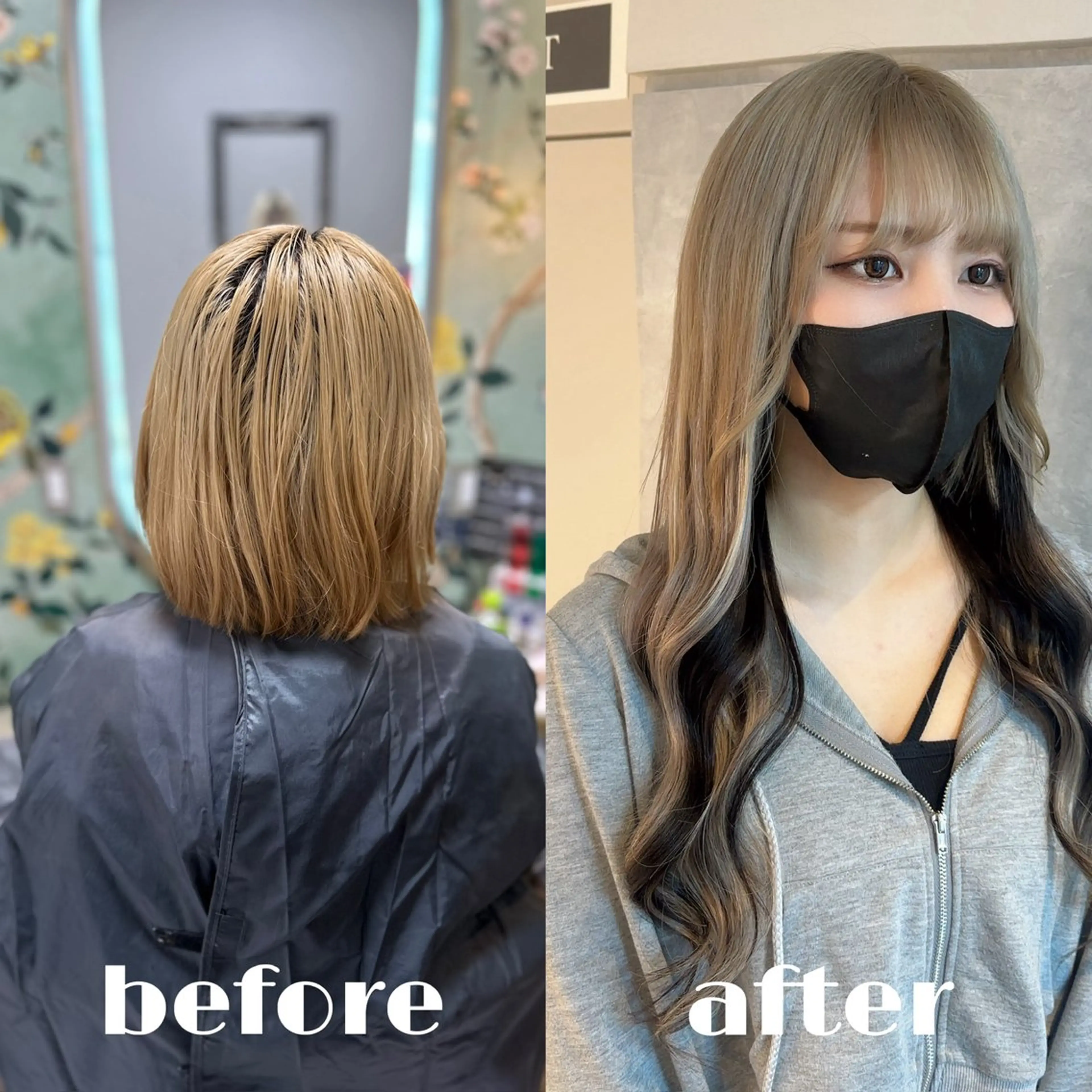 ロング ガルボヘアー心斎橋所属・プルエクステカラー専 門店ガルボヘアーのヘアスタイル