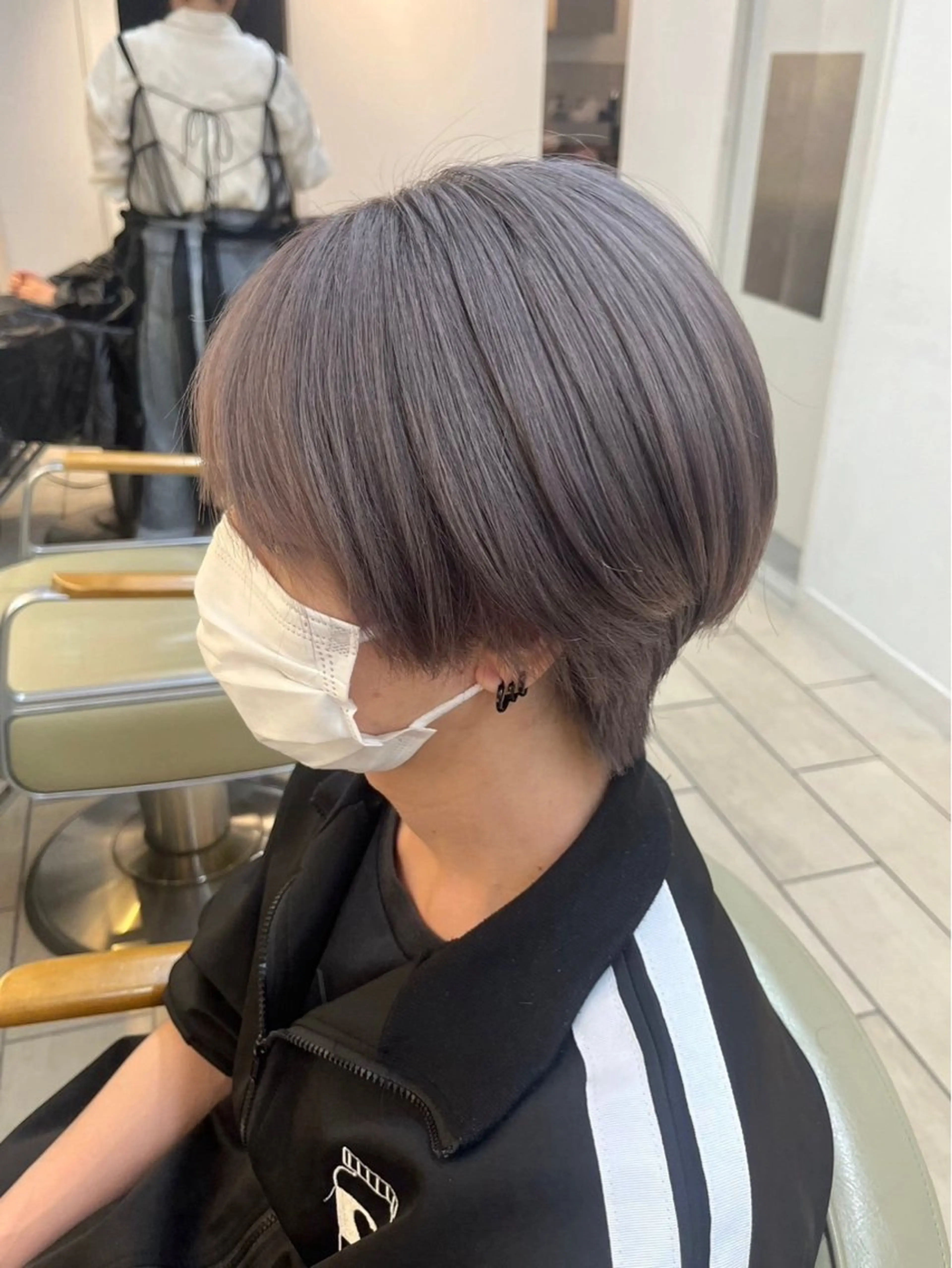 カラー メンズ メンズブリーチ アッシュ アッシュグレー ブリーチ 🌞塙 湧貴🌞のヘアスタイル