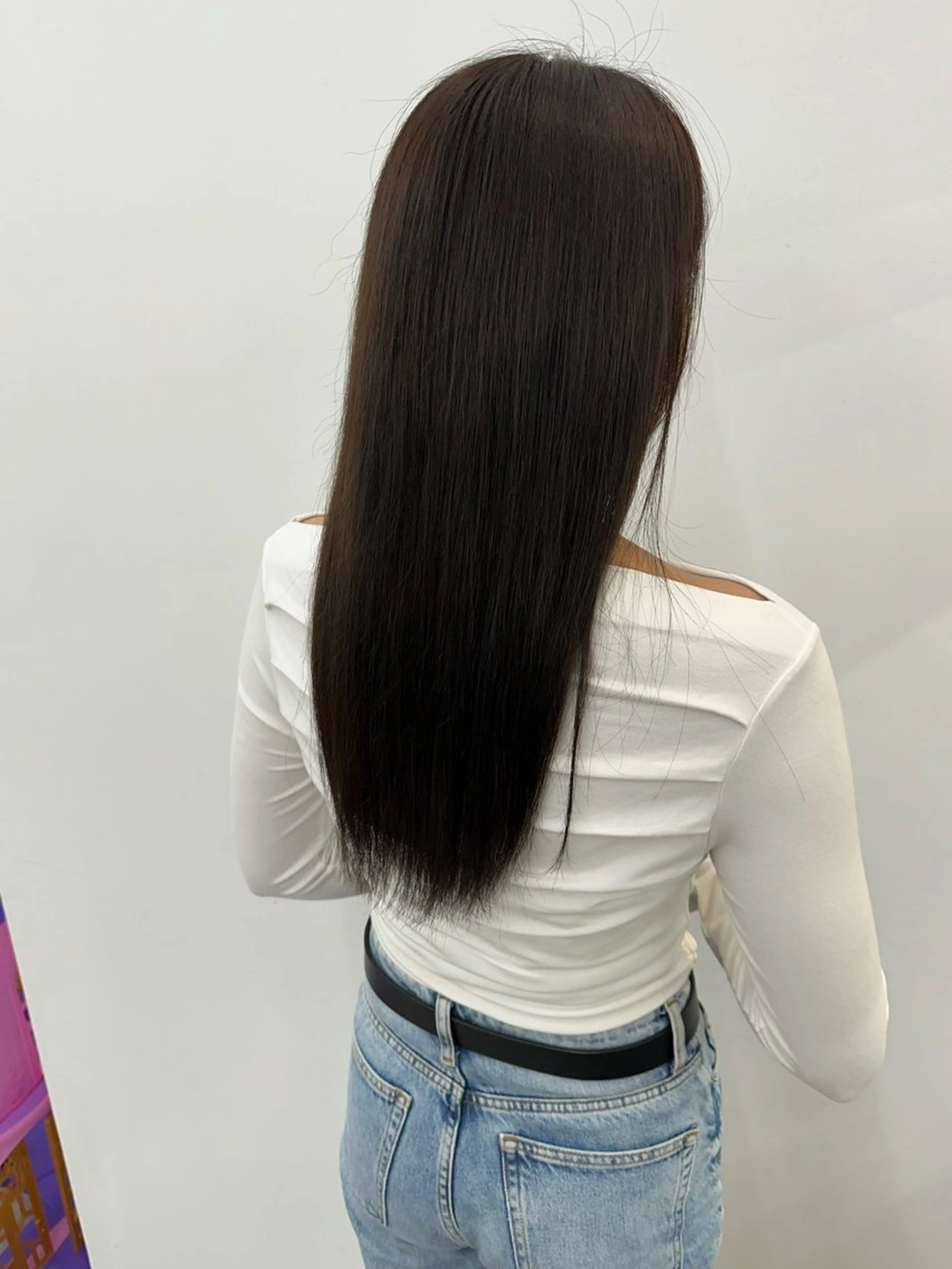 セミロング ヘアカラー トリートメント 髪質改善/艶髪特化 /透明感✨️こうめいのヘアスタイル