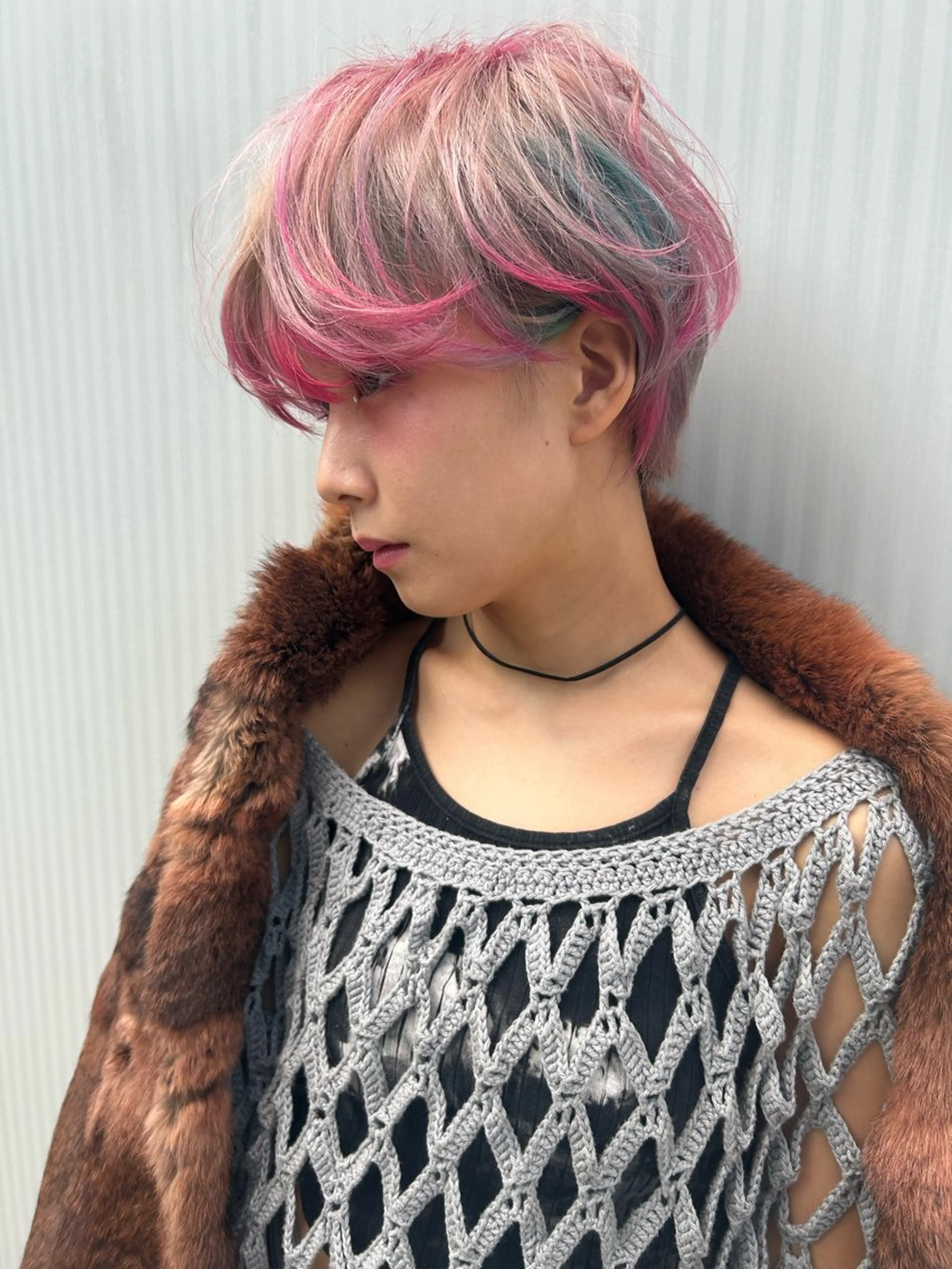 ショート カラー ブリーチ デザインカラー カット ヘアカラー トリートメント ショート/ボブ専門 宮脇美奈/南船場のヘアスタイル